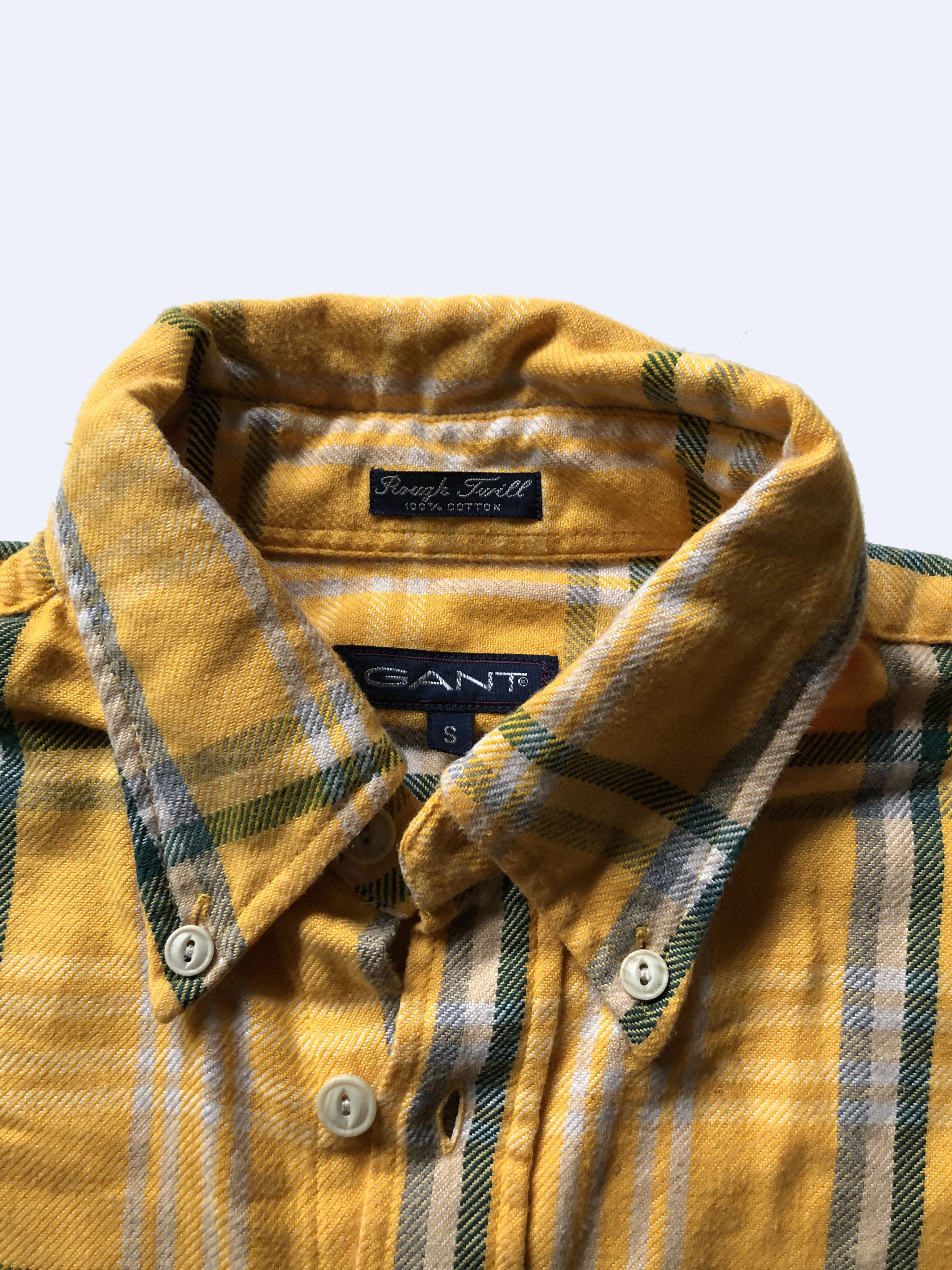Gant GANT USA Rough Twill Flannel Heavy Yellow Shirt Size US L / EU 52-54 / 3 - 4 Thumbnail