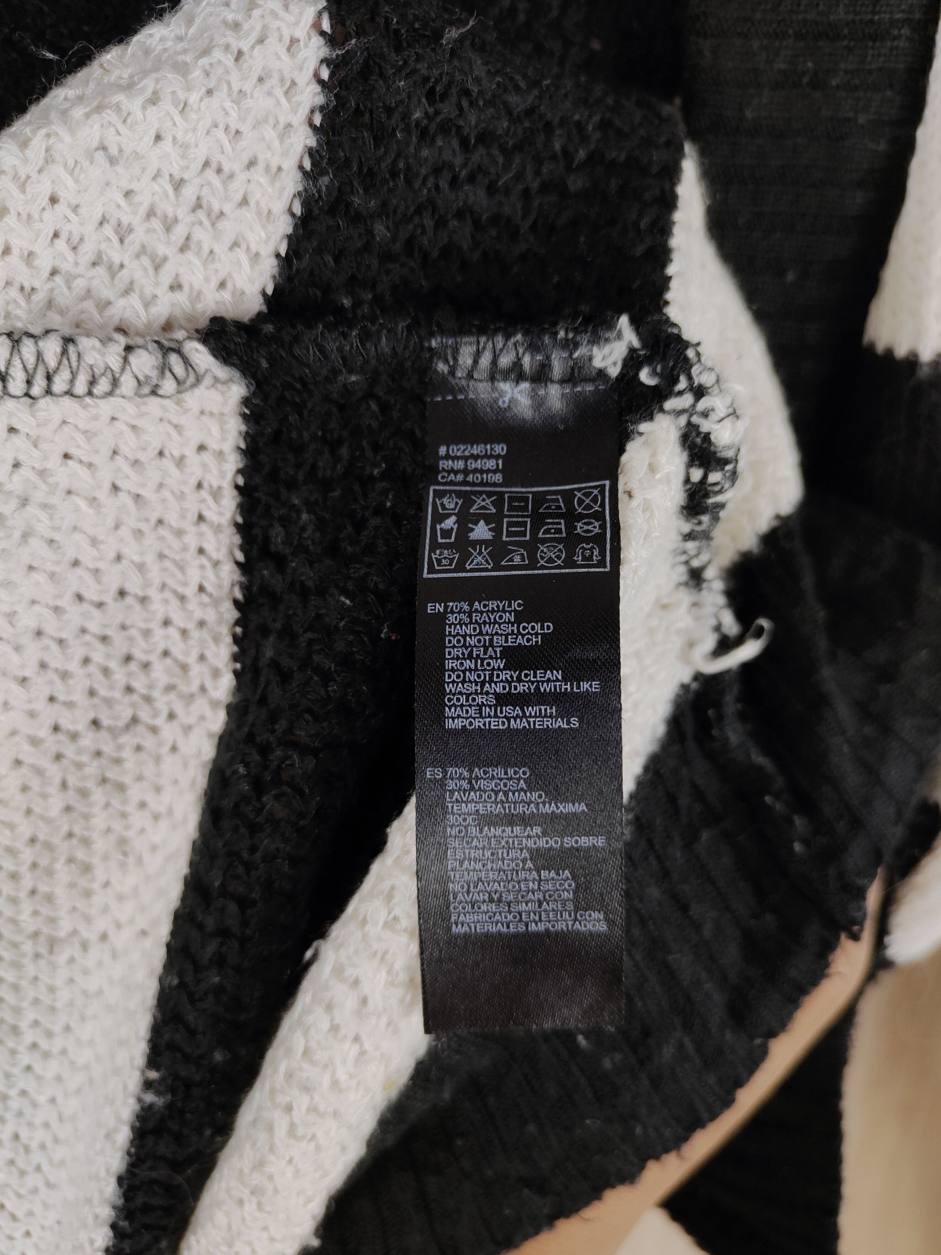 Japanese Brand × Solid and Striped Forever 21 Black/White stripe like cobain Cardigan #S307 Size US M / EU 48-50 / 2 - 9 Thumbnail