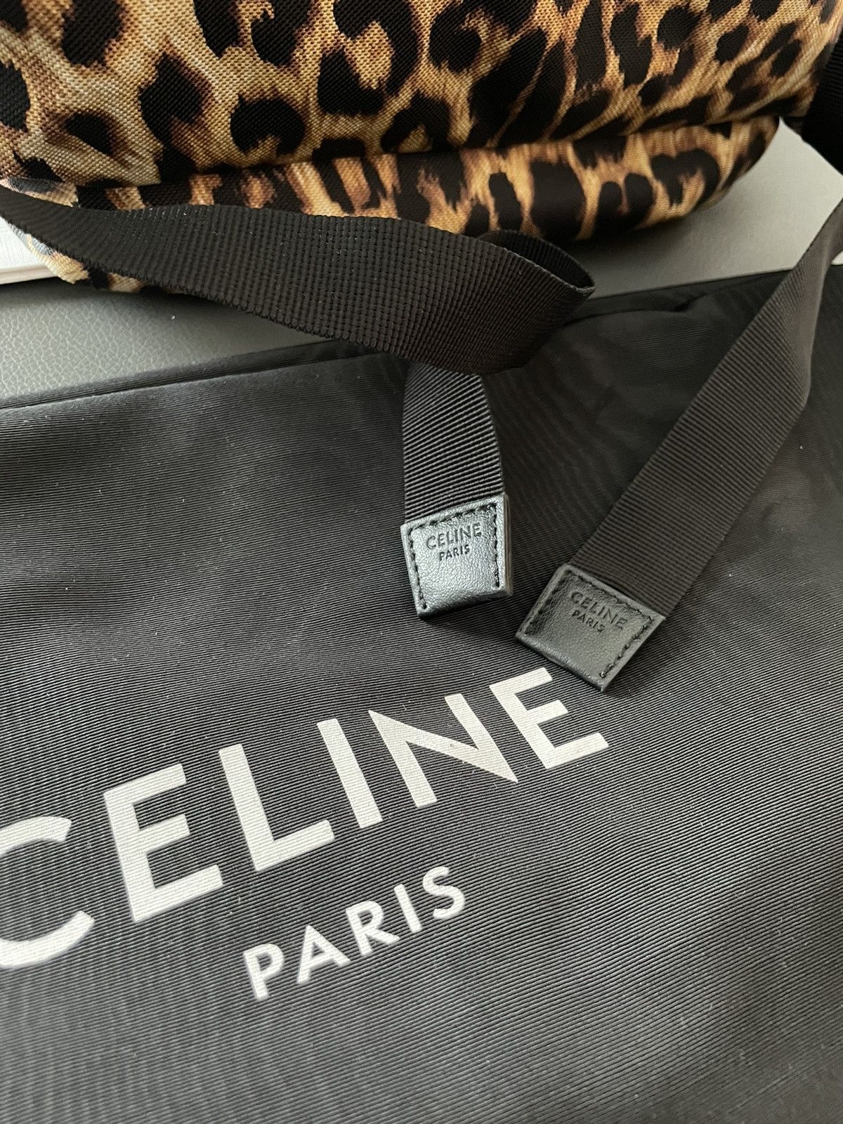 Celine × Hedi Slimane Rare Sold Out Runway Leopard Backpack Limited Edition NEW Size ONE SIZE - 13 Thumbnail