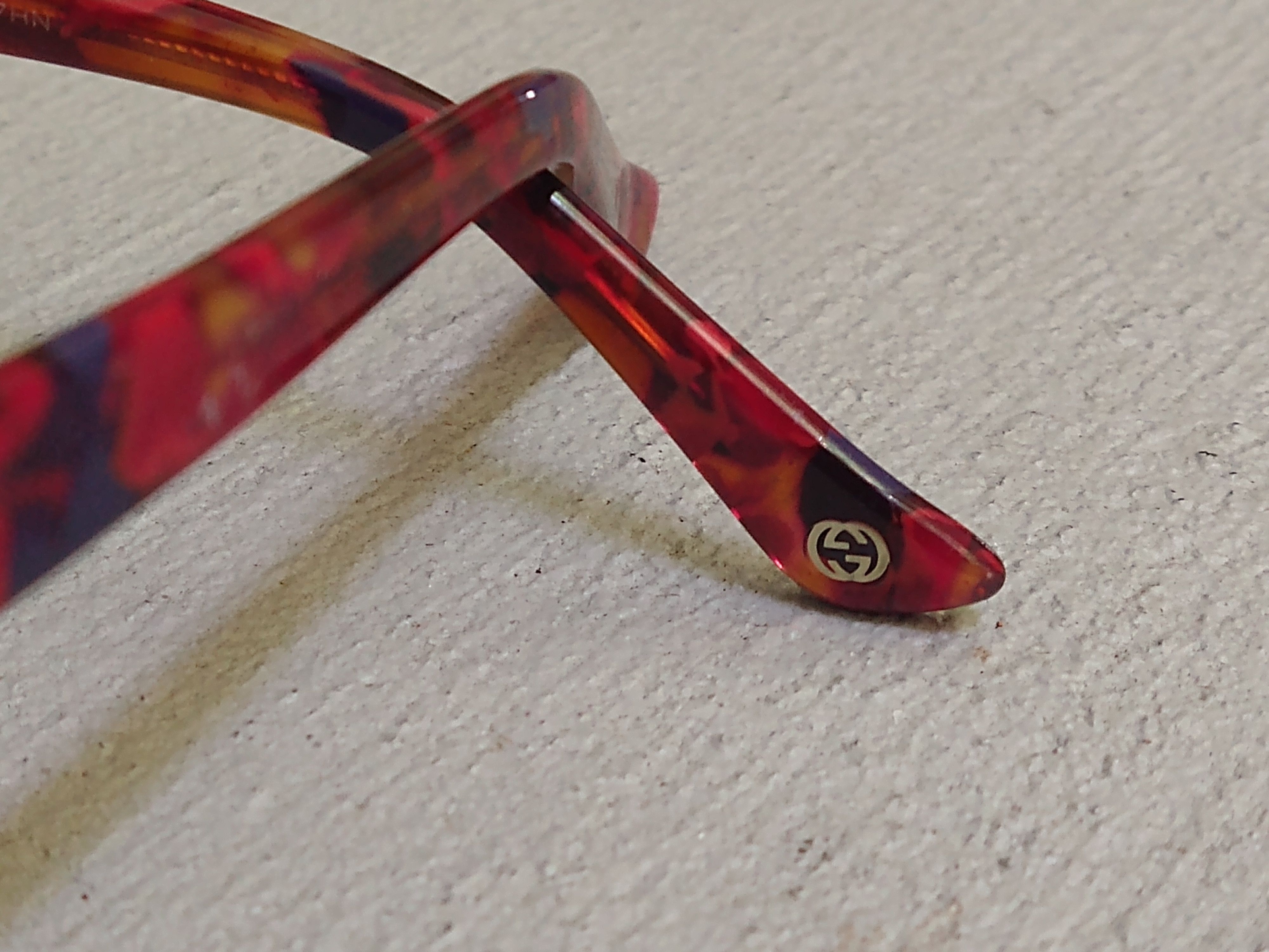 Gucci Gucci Sunglasses GG3746 Red Havana Tortoise Blue Lens Size ONE SIZE - 10 Thumbnail