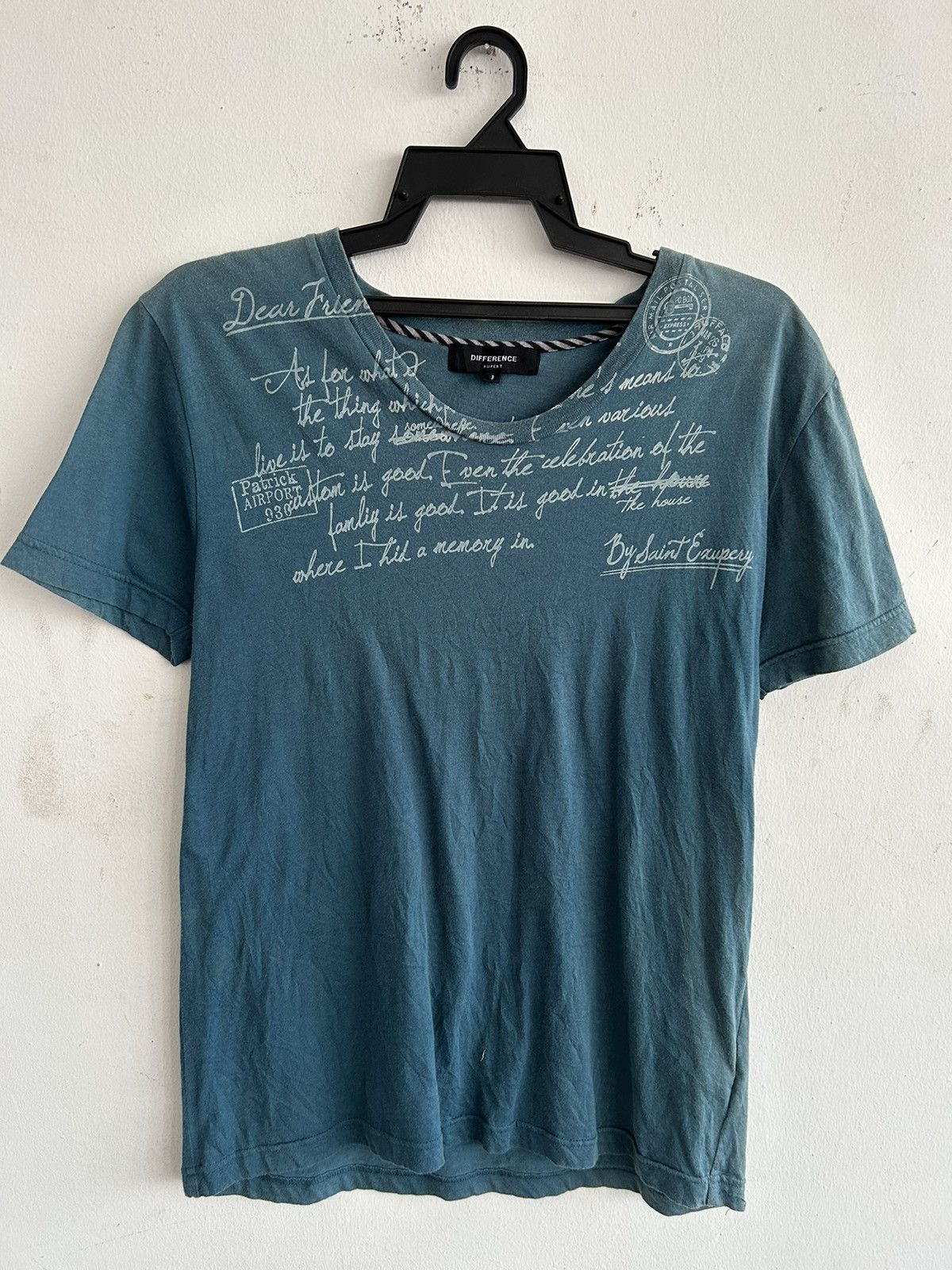 Difference Rupert word tee by Saint Exupery
