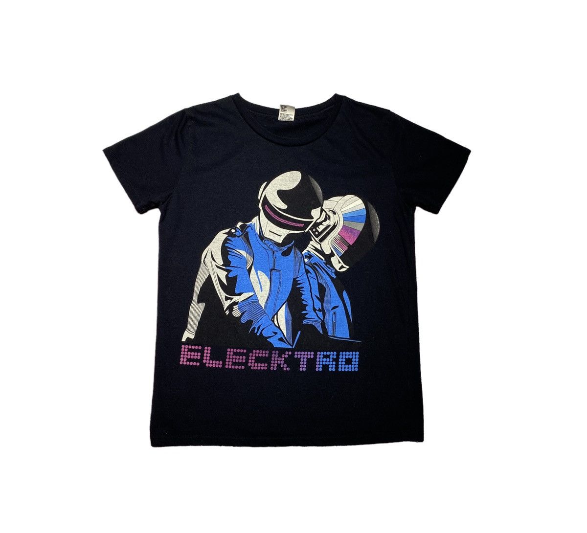 image of Alternative x Band Tees Daft Punk Band Robot Graniph Tee in Black, Men's (Size Small)