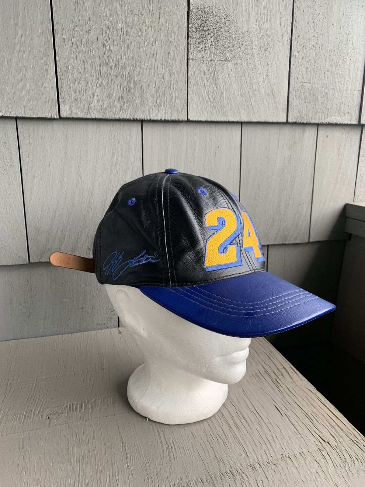 NASCAR × Vintage Vintage Leather Baseball Cap NASCAR Jeff Gordon 24 USA Size ONE SIZE - 13 Thumbnail