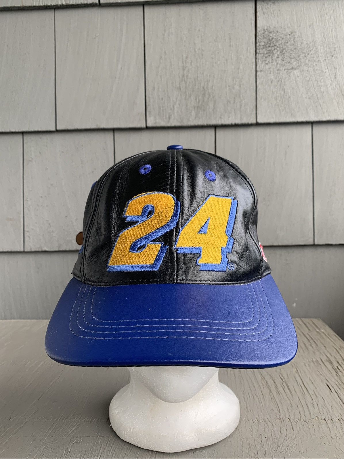 NASCAR × Vintage Vintage Leather Baseball Cap NASCAR Jeff Gordon 24 USA Size ONE SIZE - 4 Thumbnail