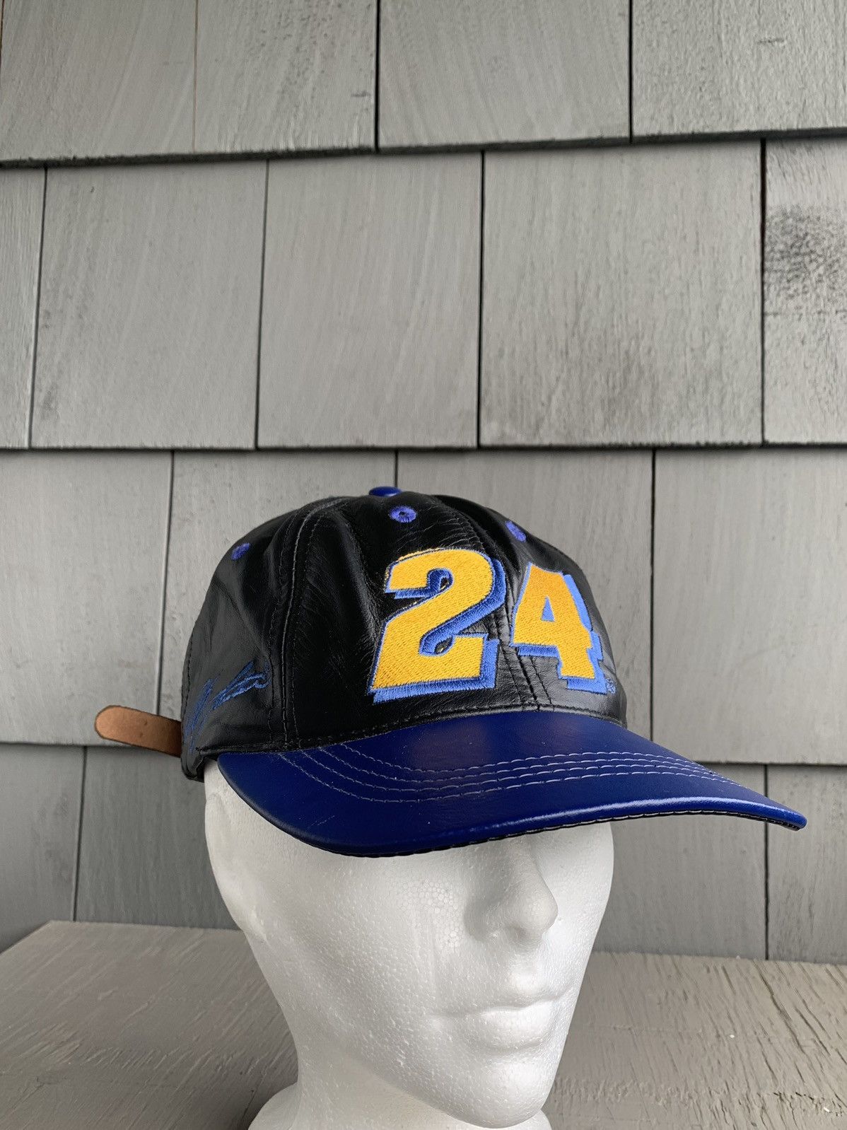 NASCAR × Vintage Vintage Leather Baseball Cap NASCAR Jeff Gordon 24 USA Size ONE SIZE - 5 Thumbnail