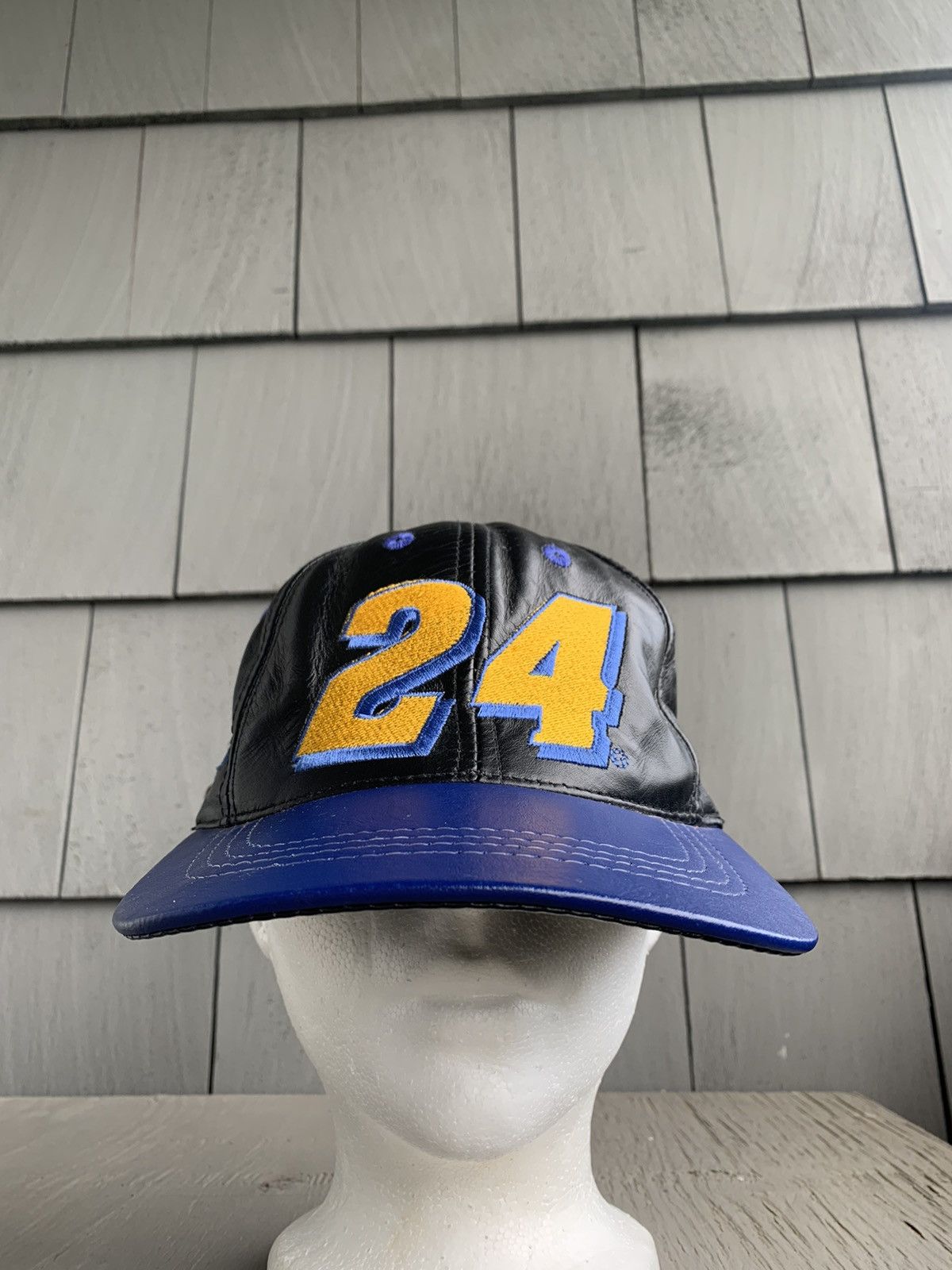 NASCAR × Vintage Vintage Leather Baseball Cap NASCAR Jeff Gordon 24 USA Size ONE SIZE - 10 Thumbnail