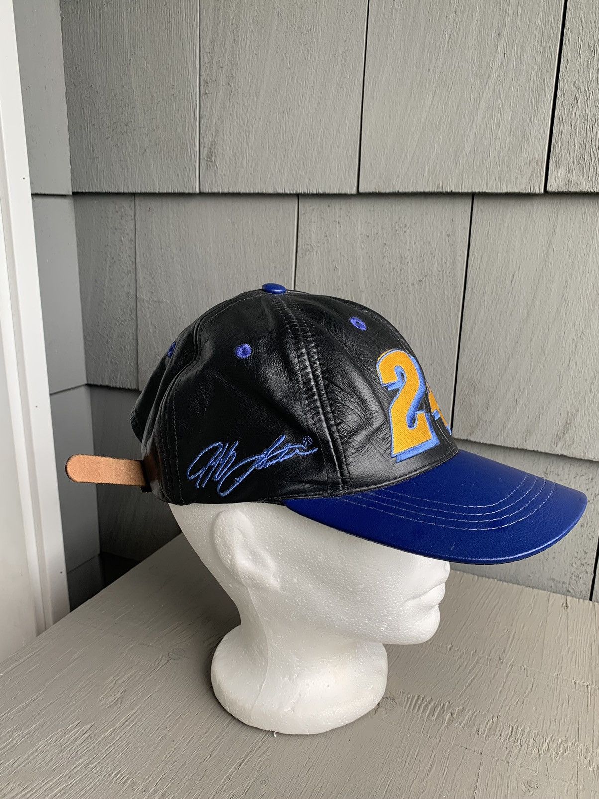 NASCAR × Vintage Vintage Leather Baseball Cap NASCAR Jeff Gordon 24 USA Size ONE SIZE - 2 Thumbnail