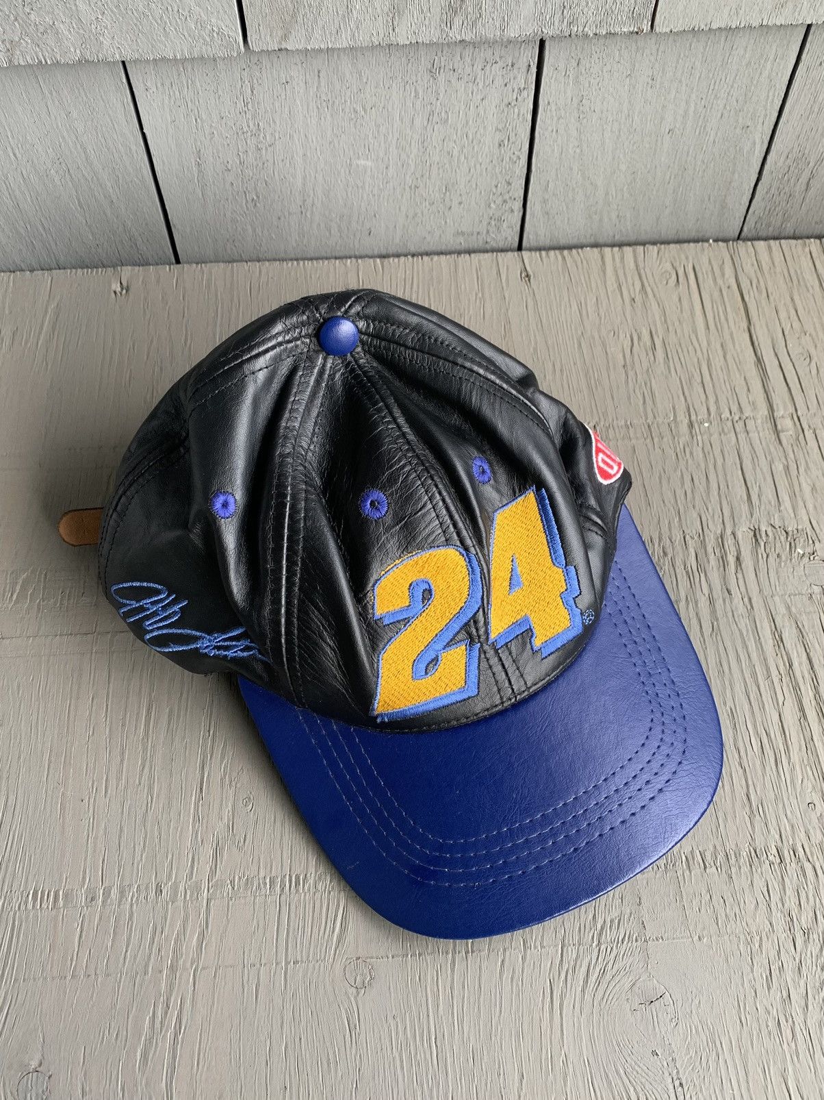 NASCAR × Vintage Vintage Leather Baseball Cap NASCAR Jeff Gordon 24 USA Size ONE SIZE - 1 Thumbnail