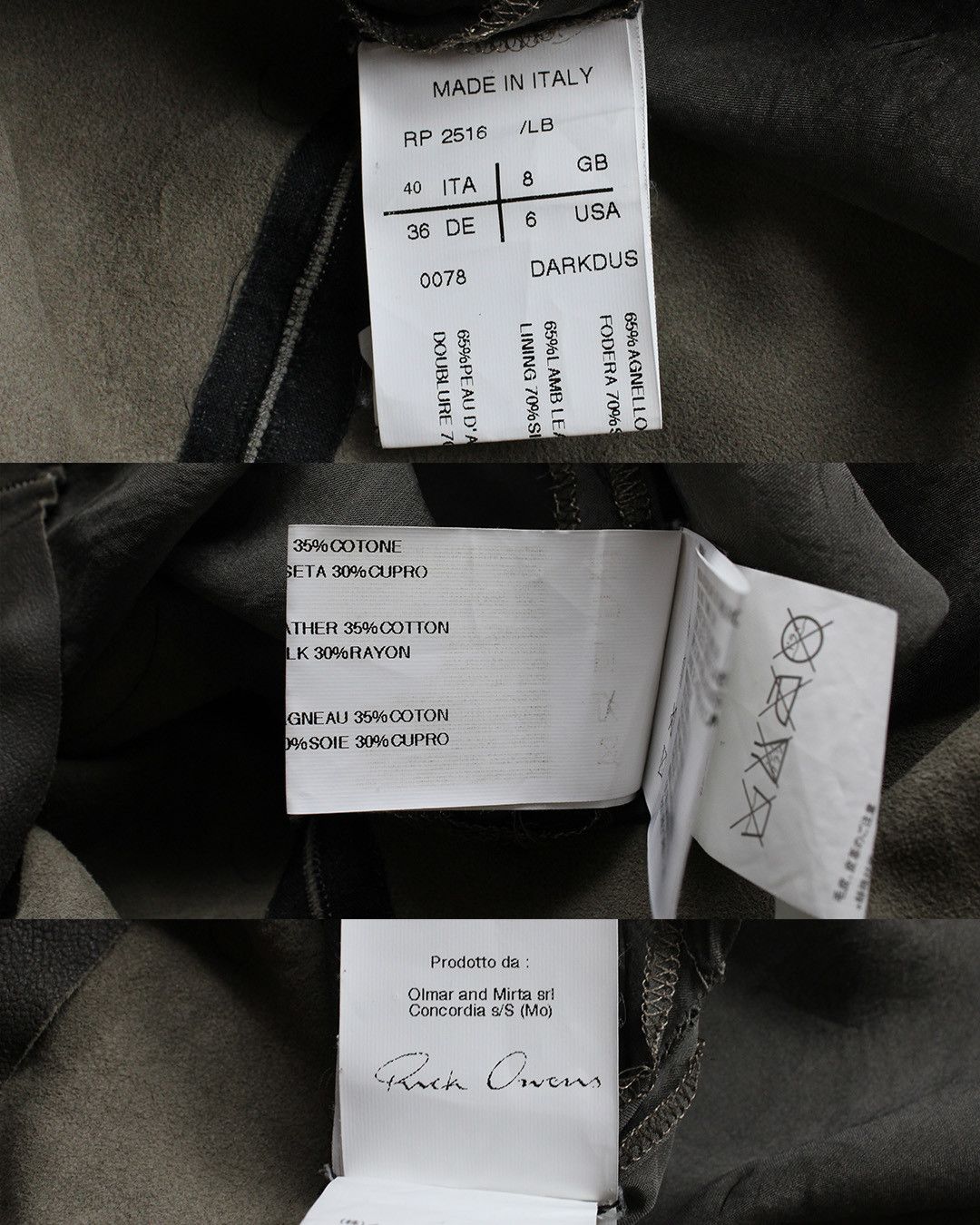Rick Owens AW11 "Limo" Two-tone Midi Dress Size S / US 4 / IT 40 - 5 Thumbnail