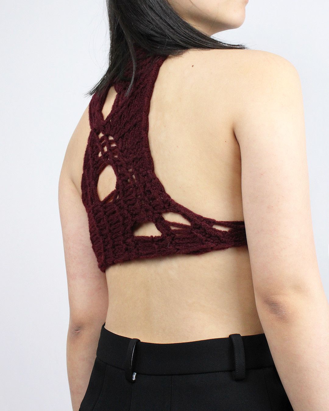 Ann Demeulemeester AW19 Hand Knitted Top (Runway) Size S / US 4 / IT 40 - 4 Thumbnail