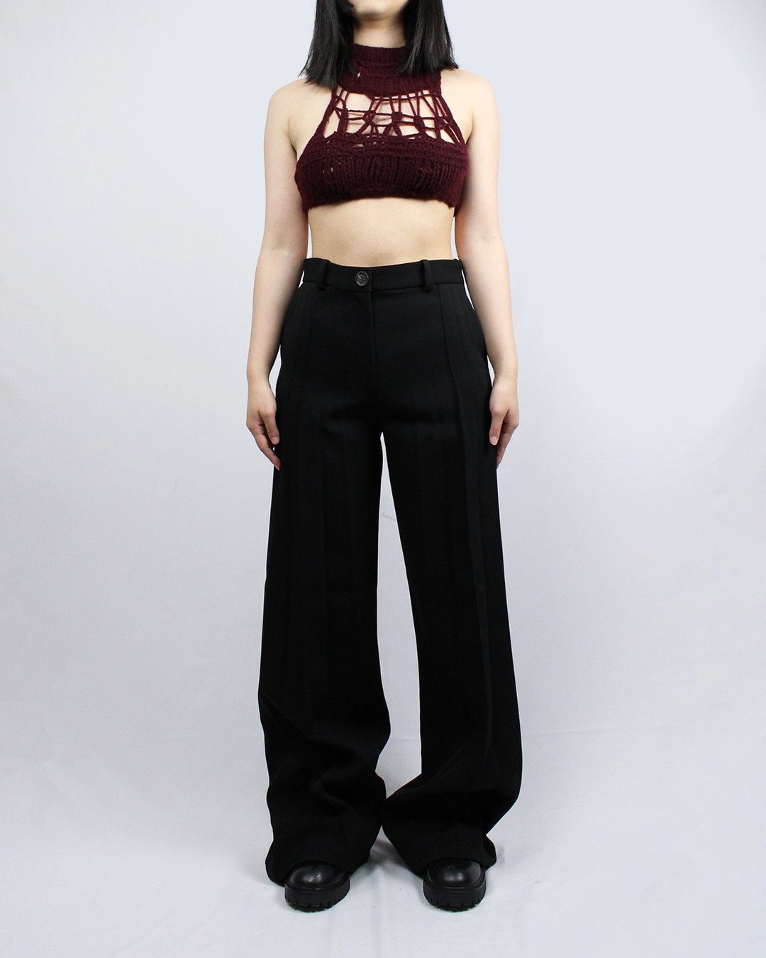 Ann Demeulemeester AW19 Hand Knitted Top (Runway) Size S / US 4 / IT 40 - 5 Thumbnail
