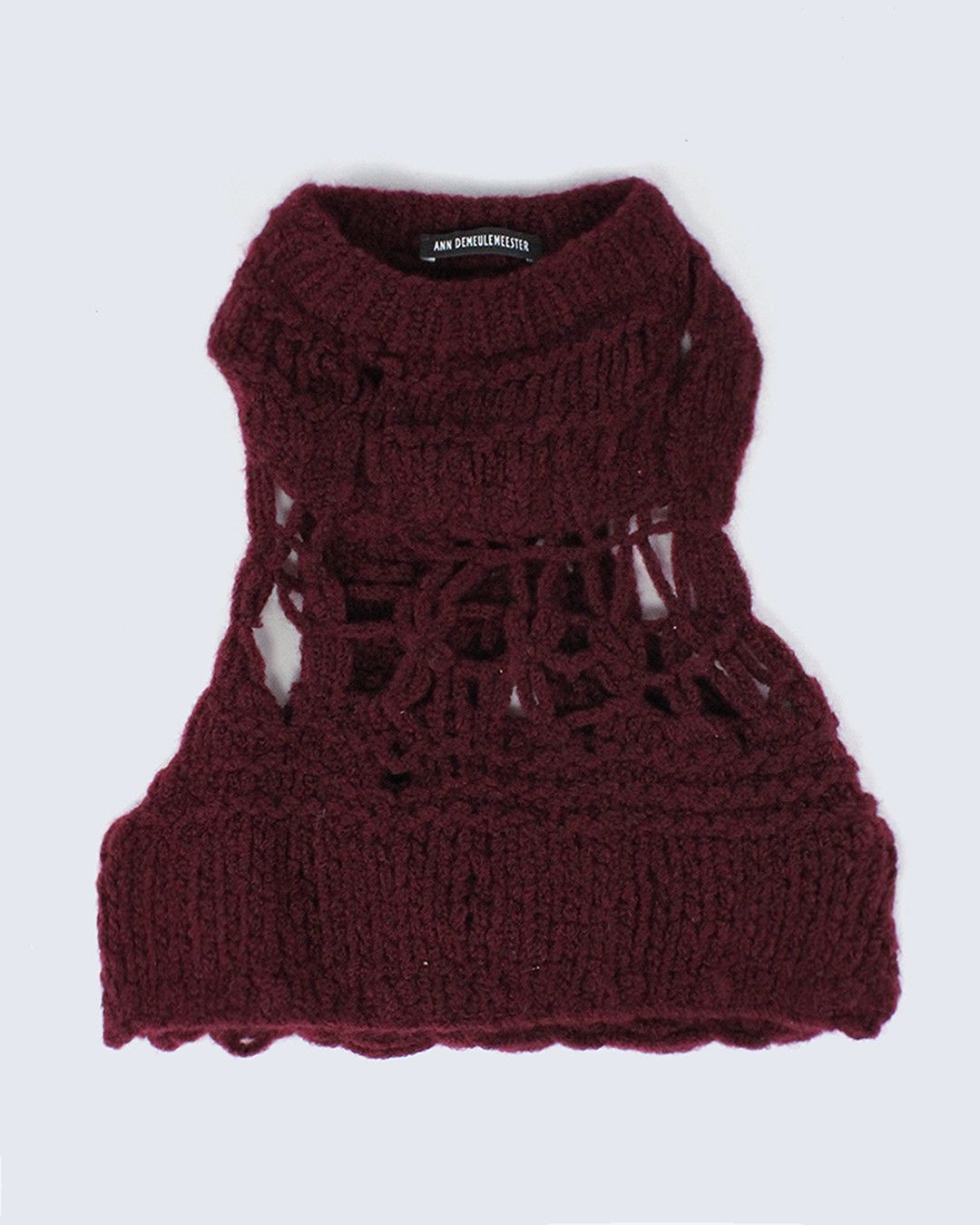 Ann Demeulemeester AW19 Hand Knitted Top (Runway) Size S / US 4 / IT 40 - 2 Thumbnail