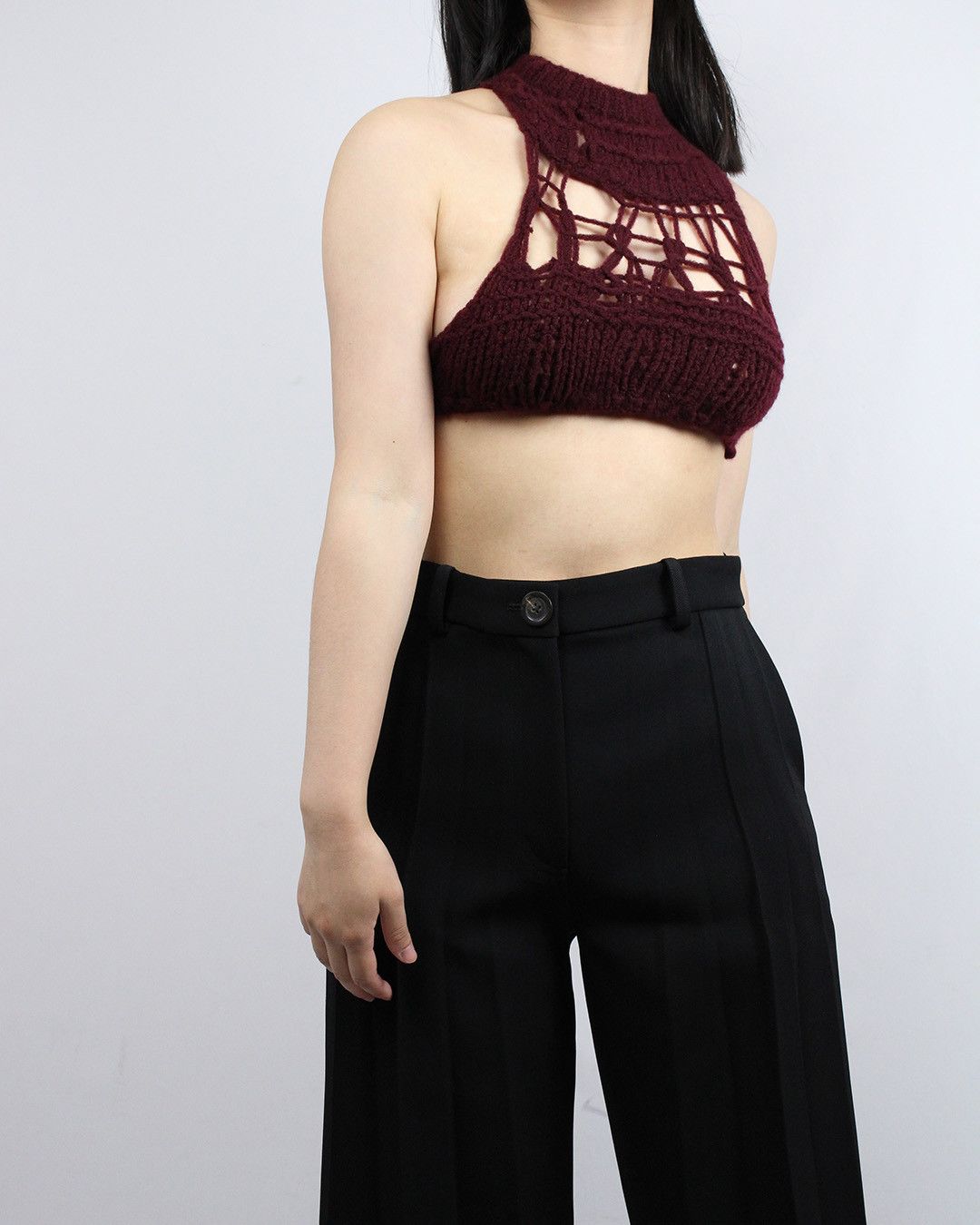 Ann Demeulemeester AW19 Hand Knitted Top (Runway) Size S / US 4 / IT 40 - 3 Thumbnail