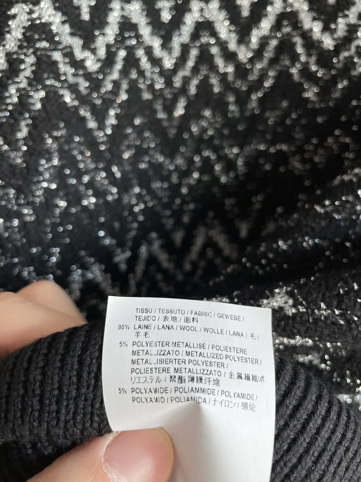 Hedi Slimane × Saint Laurent Paris × Yves Saint Laurent $1,550 Value Super Runway Rare Lurex Wool Sweater Brand New Size US M / EU 48-50 / 2 - 12 Thumbnail