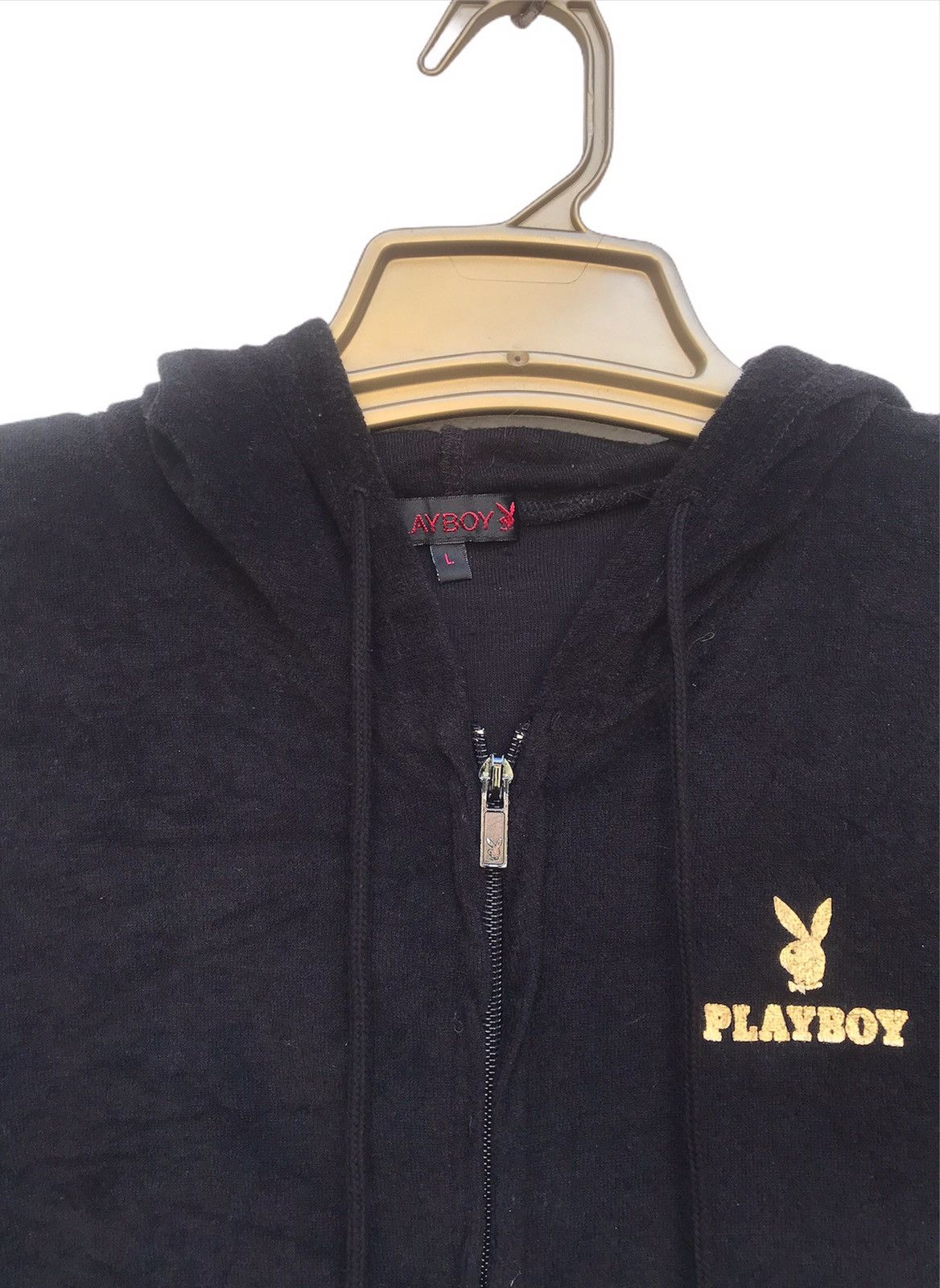 Playboy × Vintage 🔥Playboy Short Sleeve Zipper Sweatshirts Gold Logo Size US S / EU 44-46 / 1 - 4 Thumbnail