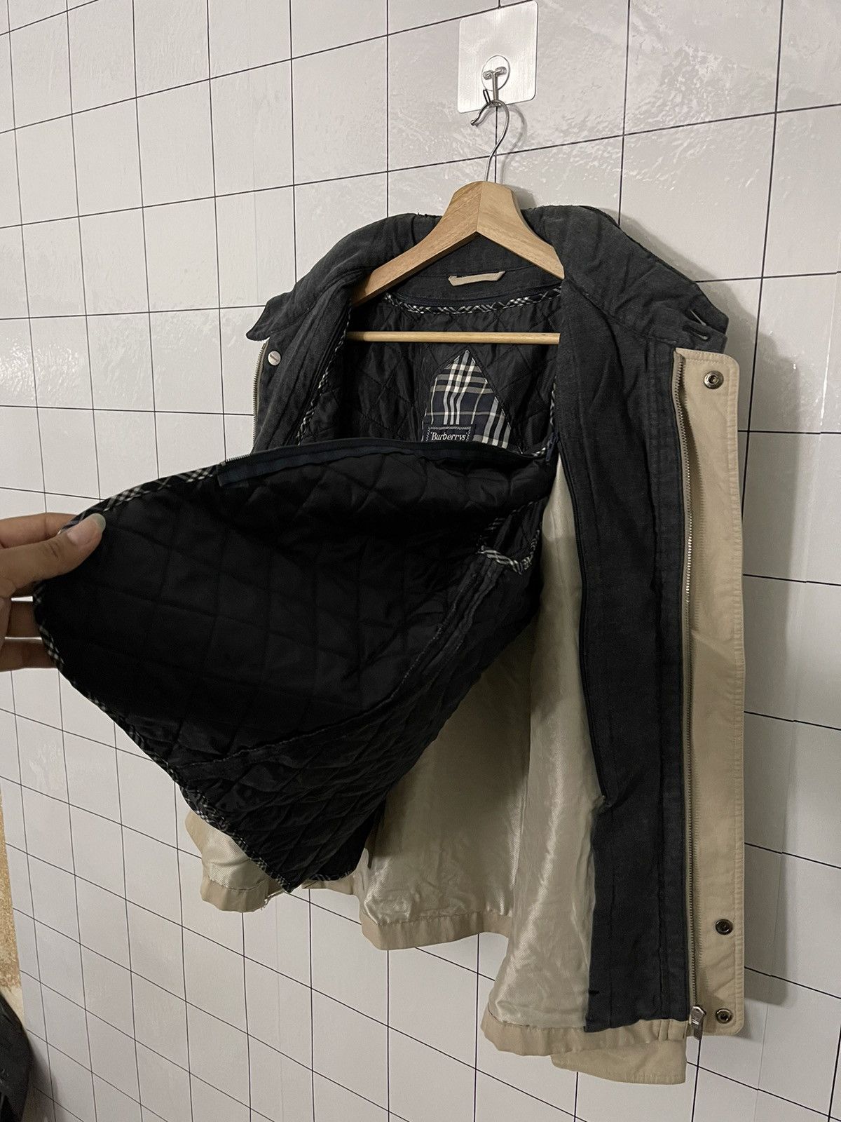 Burberry × Japanese Brand × Vintage Vintage Burberry Lined Harriton Jacket Size US L / EU 52-54 / 3 - 13 Thumbnail