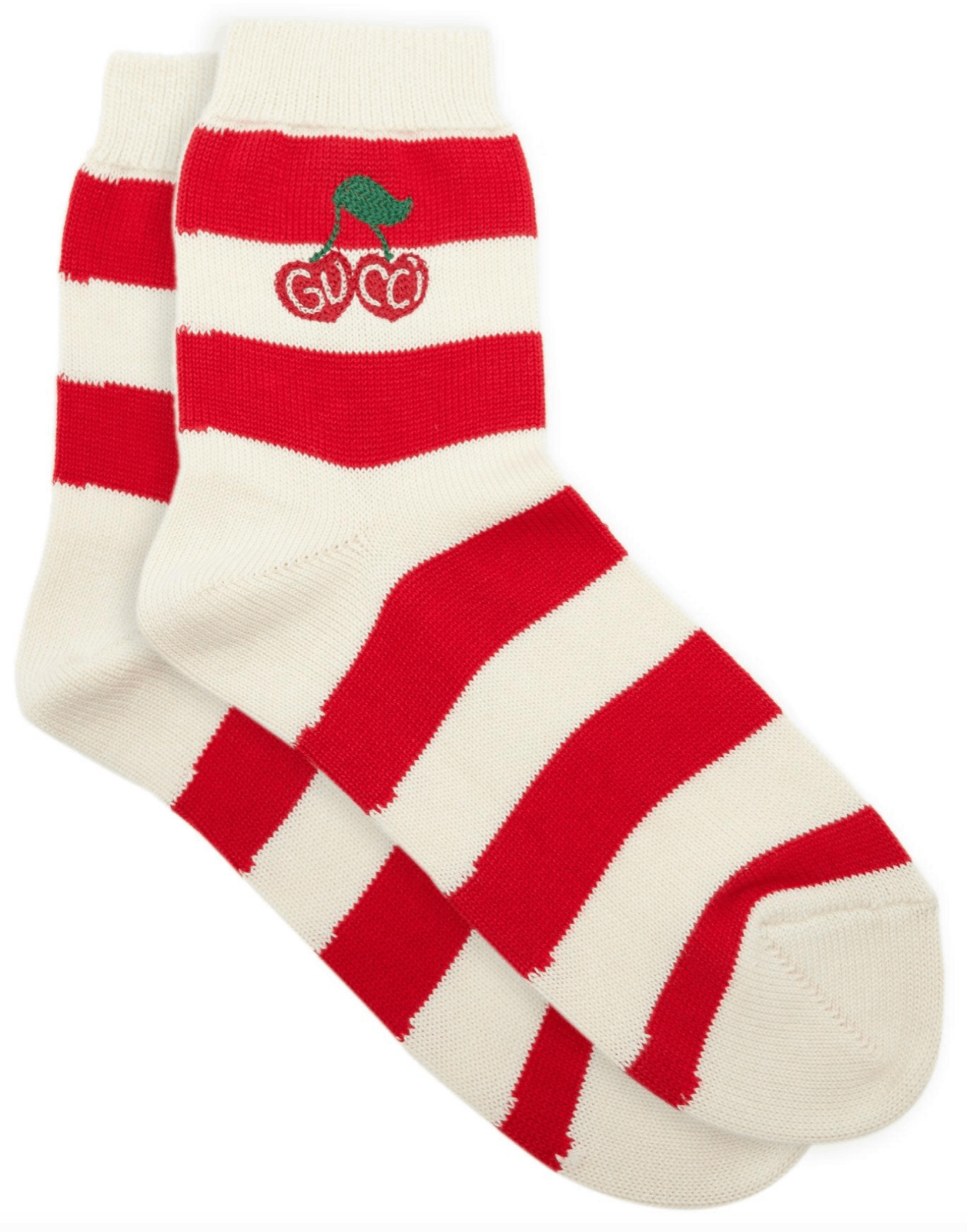 Gucci Socks in Red & White Size ONE SIZE - 1 Thumbnail