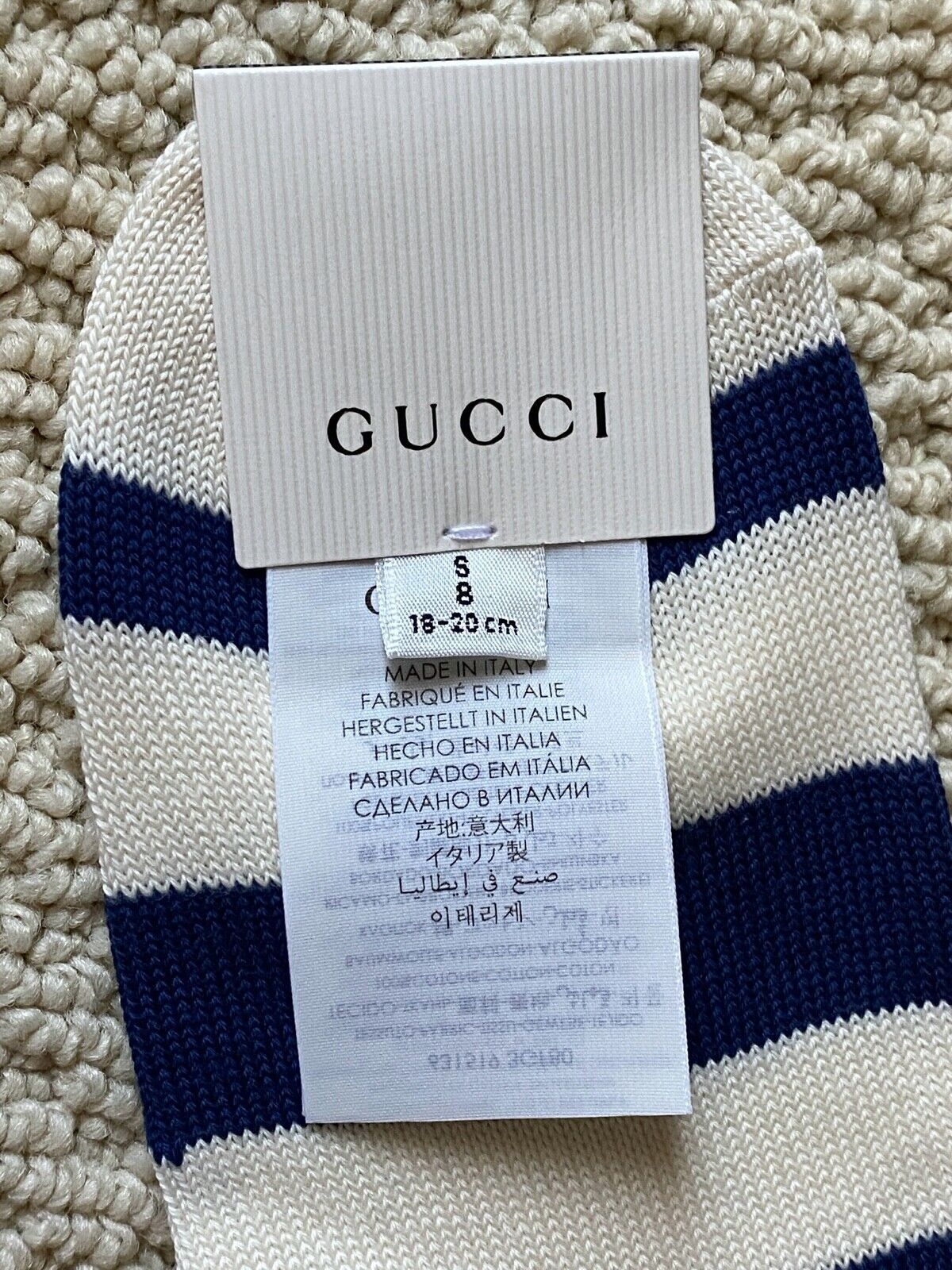 Gucci Socks in Blue & White Size ONE SIZE - 8 Thumbnail