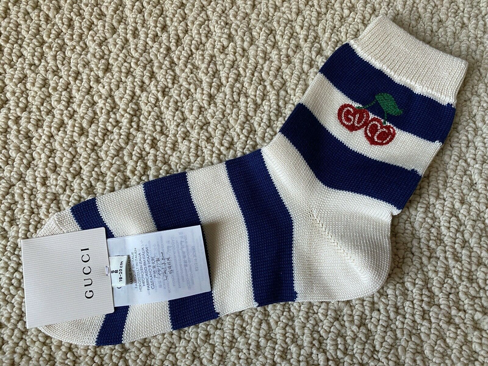Gucci Socks in Blue & White Size ONE SIZE - 2 Thumbnail