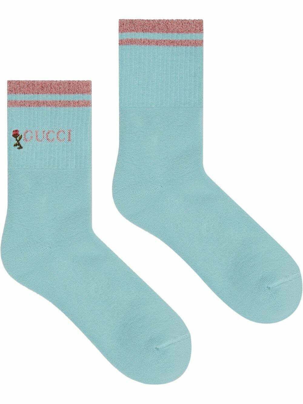 Gucci Socks in Blue & Pink Size ONE SIZE - 2 Thumbnail