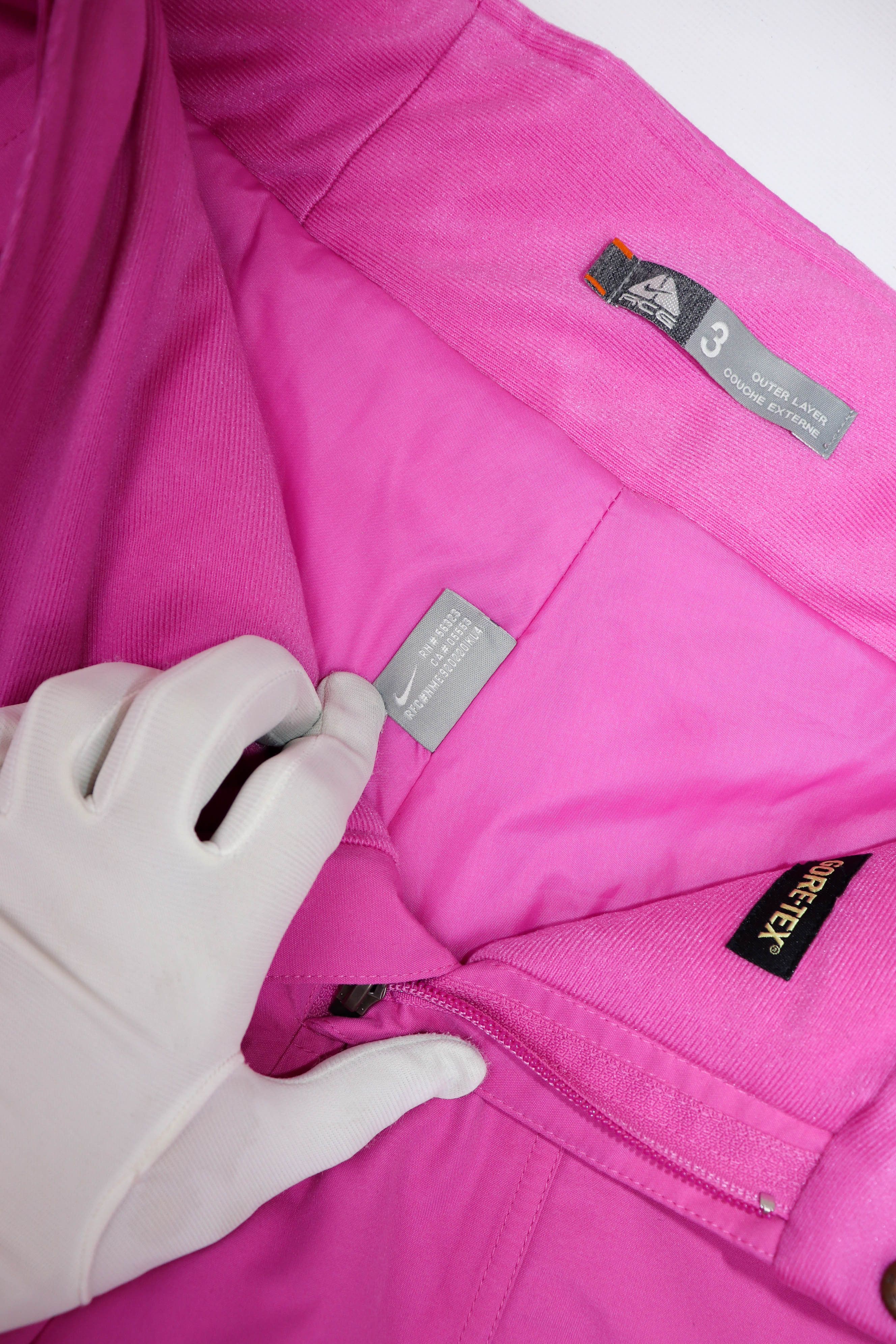 Nike Nike ACG FitStorm Vintage Pink Gore-Tex Ski Snow Pants Size 35" - 16 Thumbnail