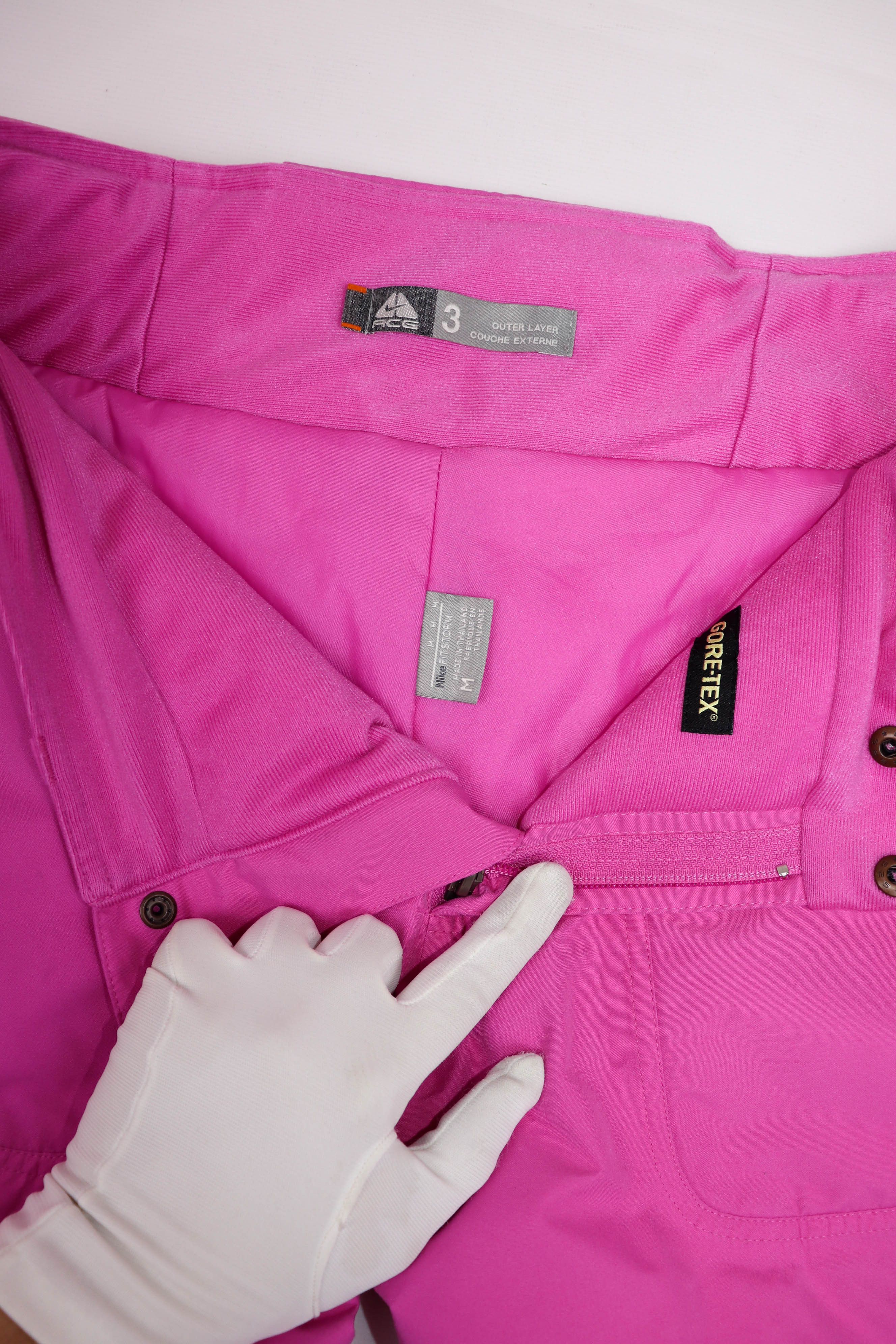 Nike Nike ACG FitStorm Vintage Pink Gore-Tex Ski Snow Pants Size 35" - 15 Thumbnail