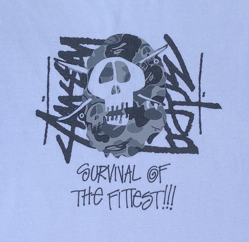 Bape × Stussy Bape x Stussy Collaboration Ape Head Tee Size US M / EU 48-50 / 2 - 6 Thumbnail