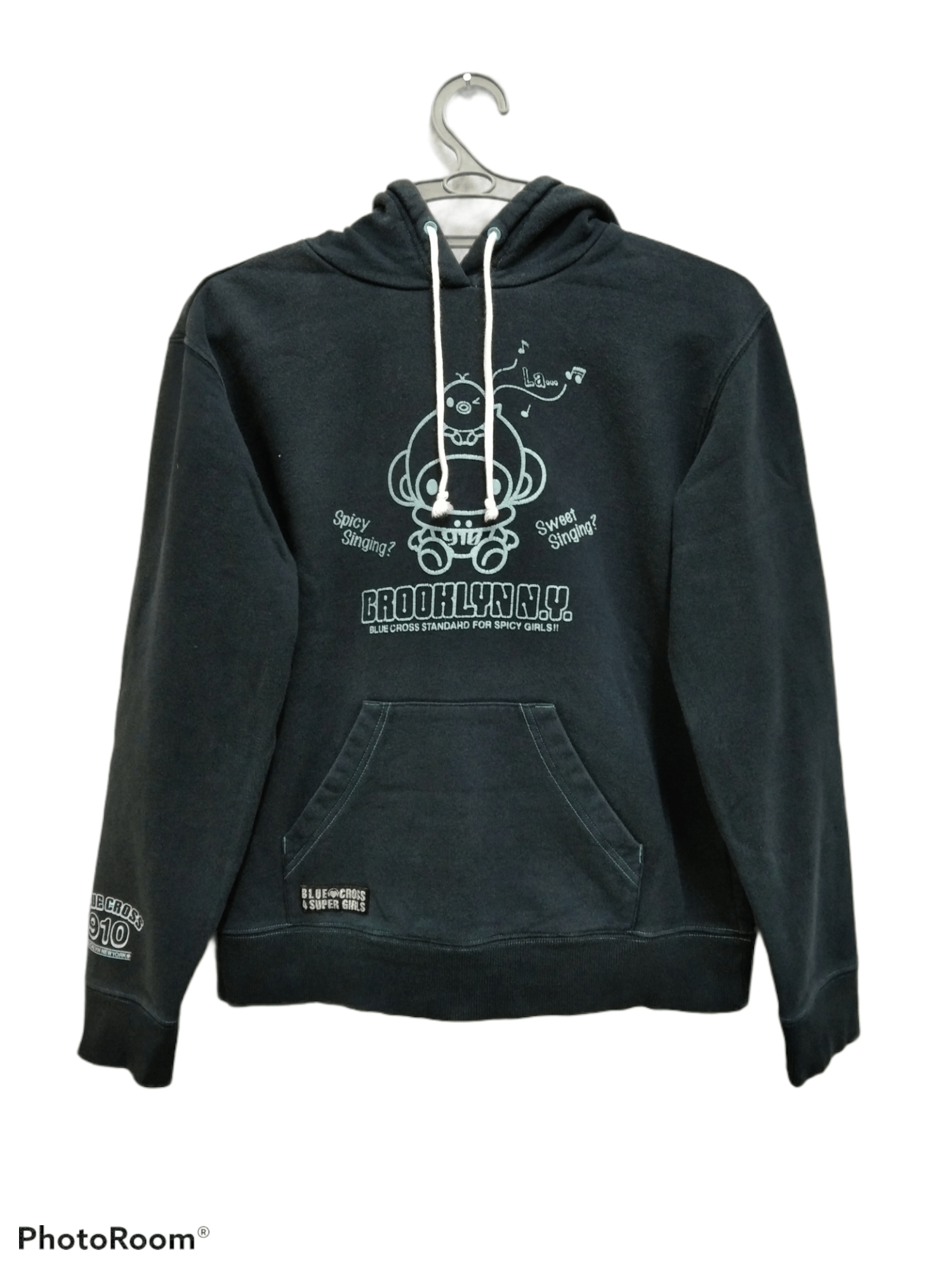 Japanese Brand × Vintage Blue Cross 910 Super Girl Sweater Hoodie Size US L / EU 52-54 / 3 - 1 Thumbnail