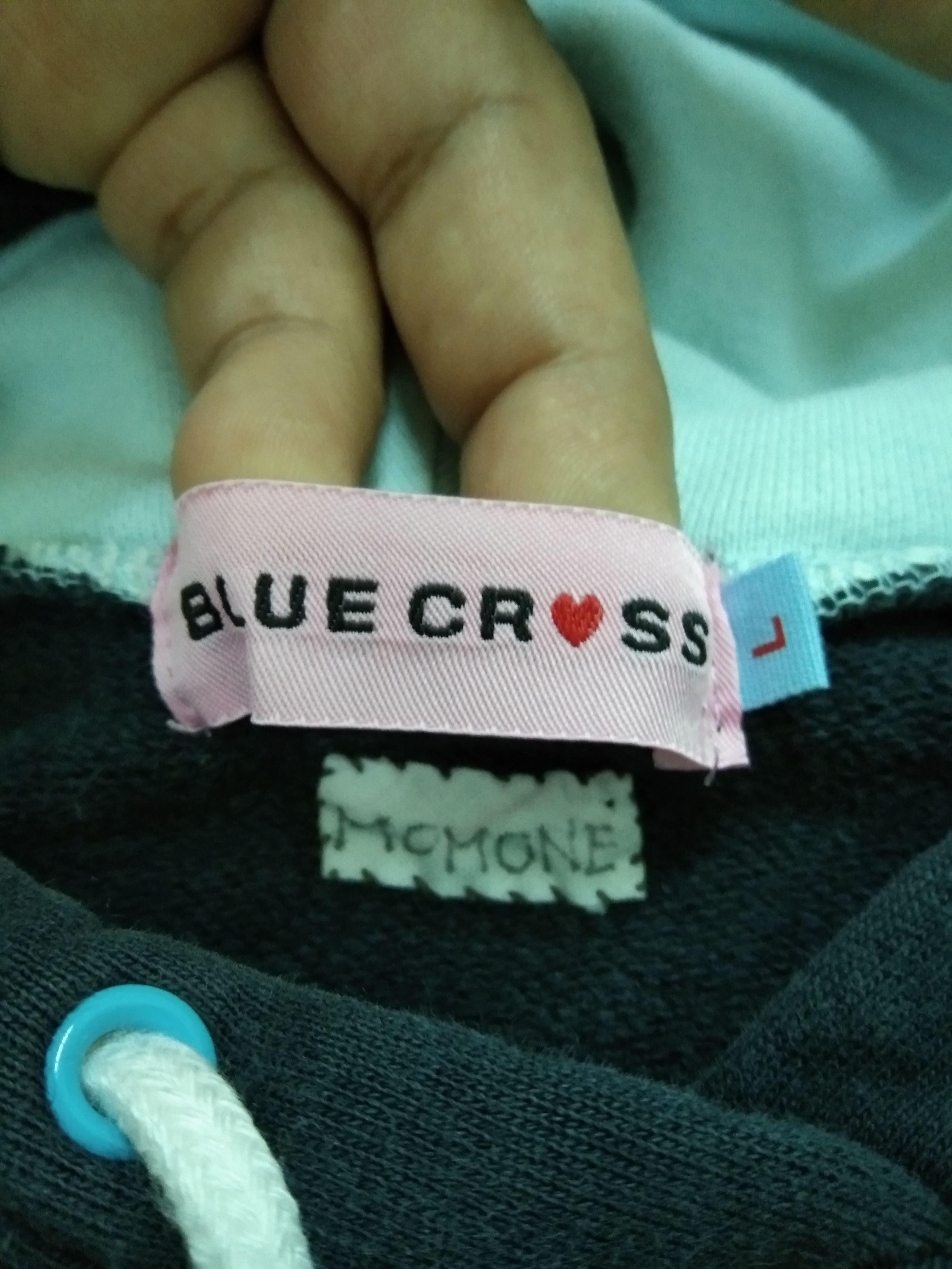 Japanese Brand × Vintage Blue Cross 910 Super Girl Sweater Hoodie Size US L / EU 52-54 / 3 - 6 Thumbnail