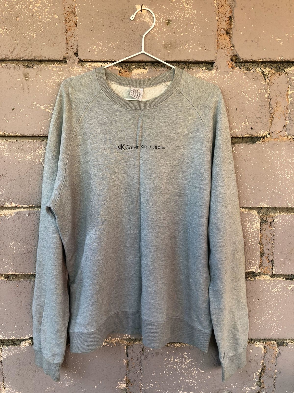 Calvin Klein Rare 90s Vintage Calvin Klein Ck Spell Out Sweatshirt Size US L / EU 52-54 / 3 - 1 Thumbnail