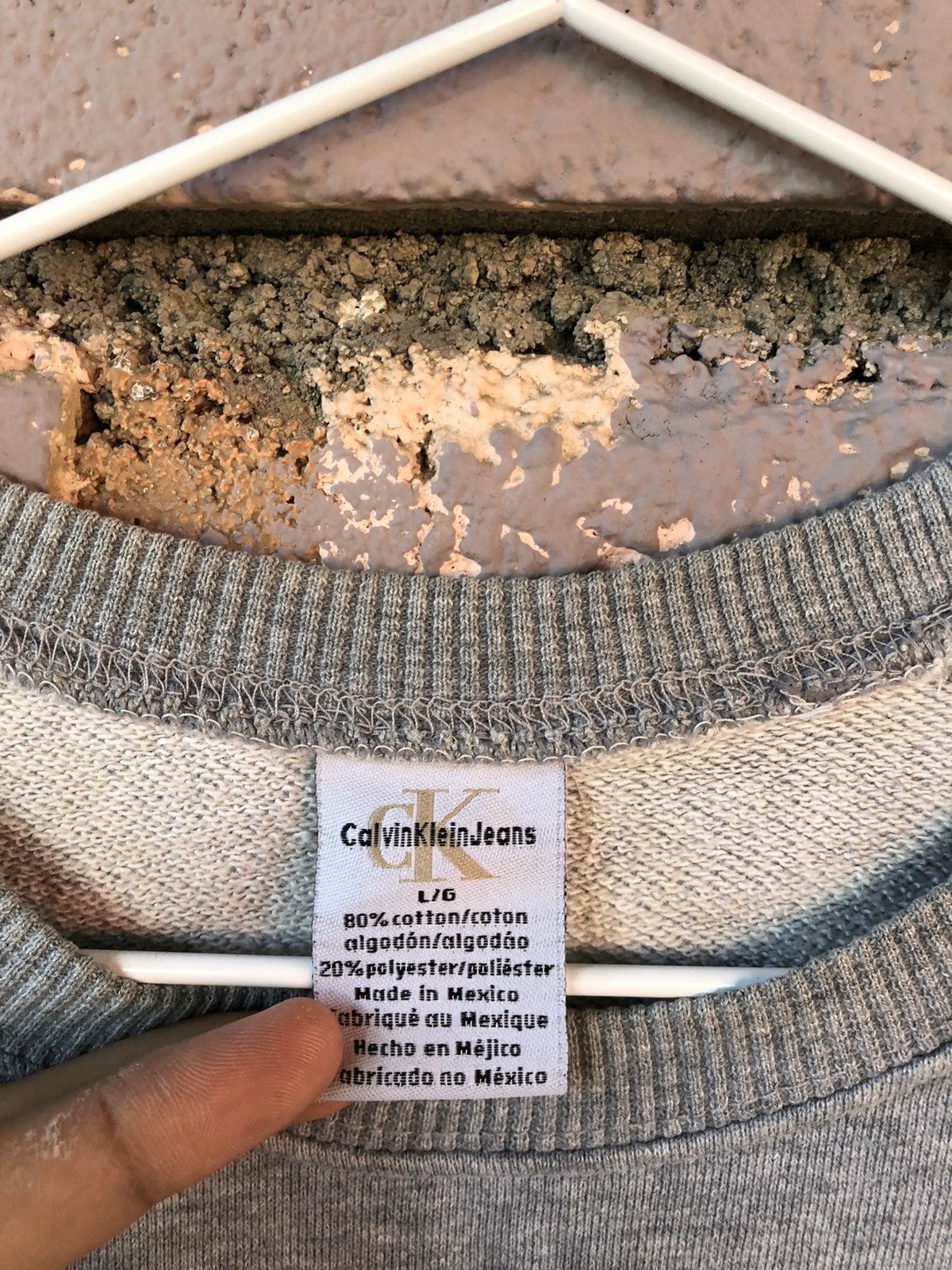 Calvin Klein Rare 90s Vintage Calvin Klein Ck Spell Out Sweatshirt Size US L / EU 52-54 / 3 - 3 Thumbnail