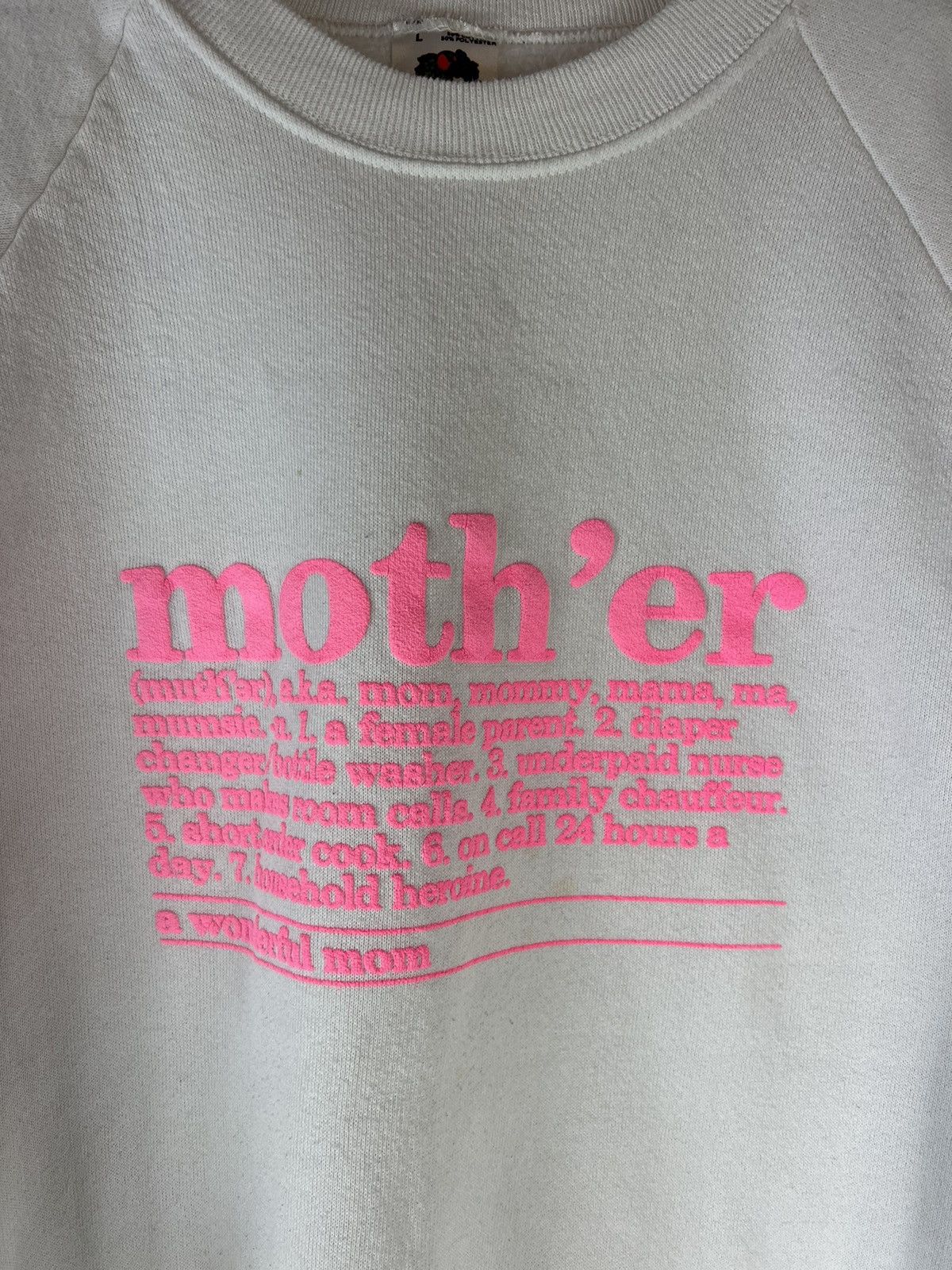 Fruit Of The Loom Vintage Mother Crewneck Size US L / EU 52-54 / 3 - 2 Thumbnail