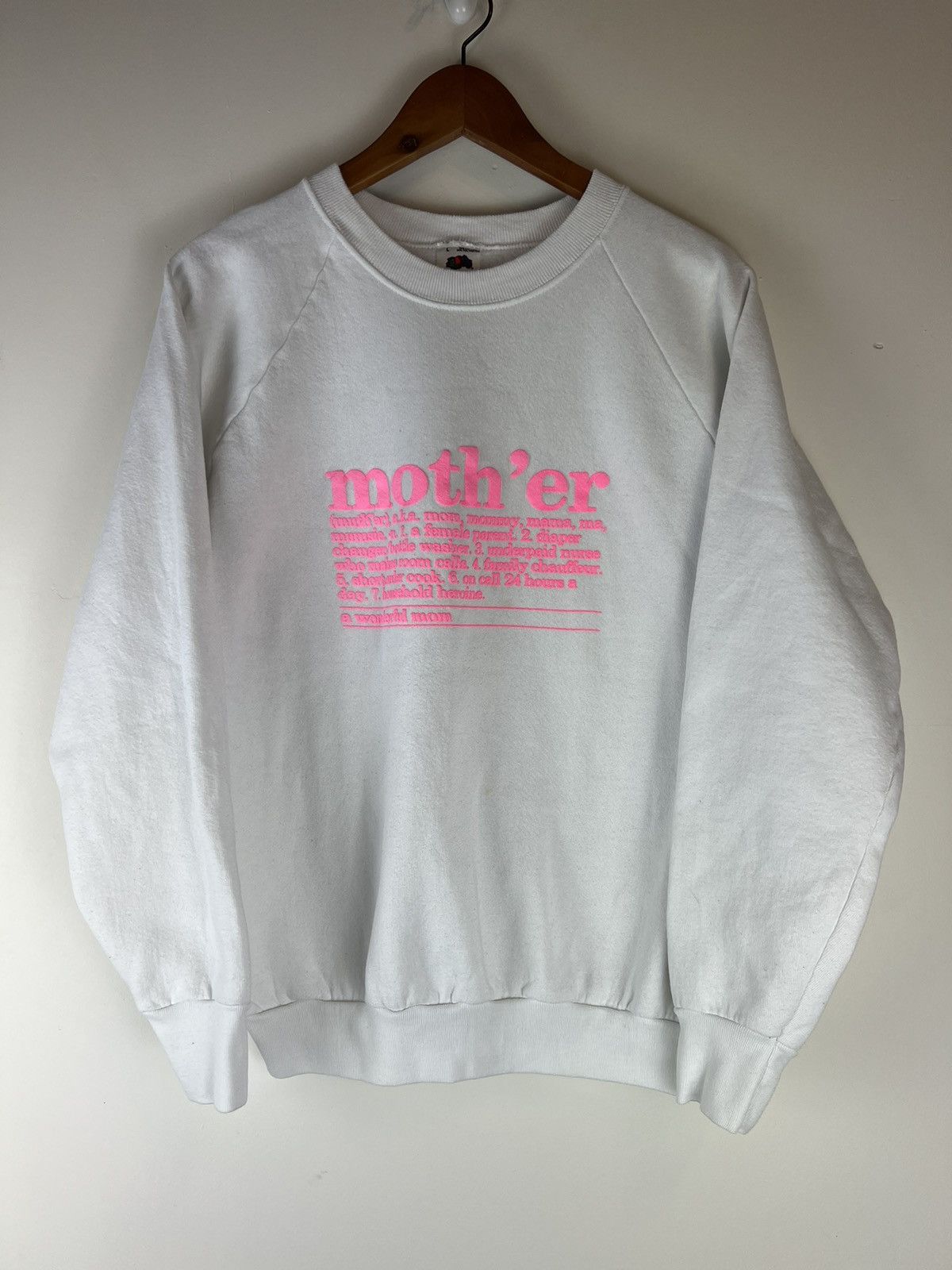 Fruit Of The Loom Vintage Mother Crewneck Size US L / EU 52-54 / 3 - 1 Thumbnail