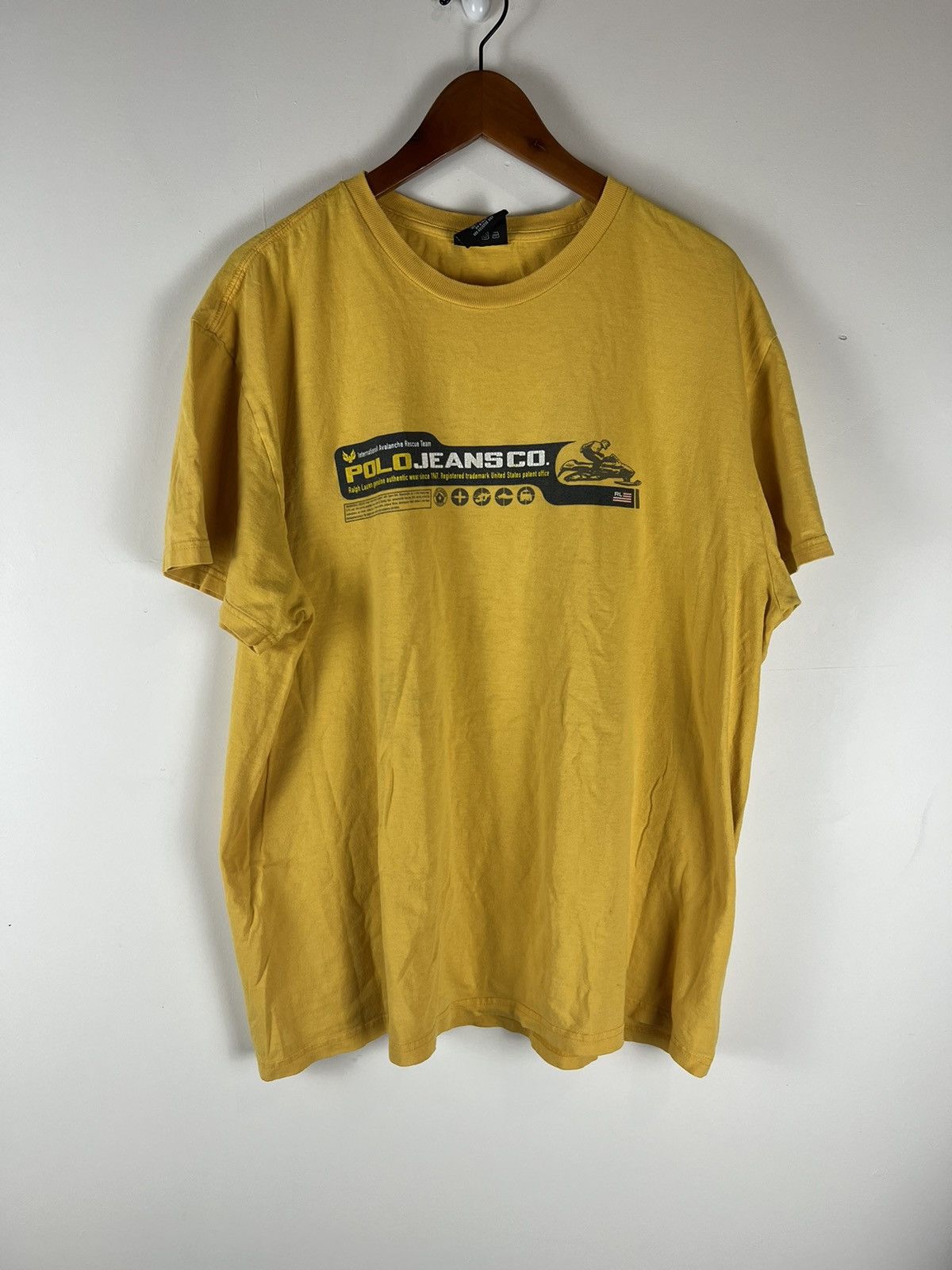 Polo Ralph Lauren Vintage Polo Jeans International Avalanche Rescue Team Tee Size US XL / EU 56 / 4 - 1 Thumbnail