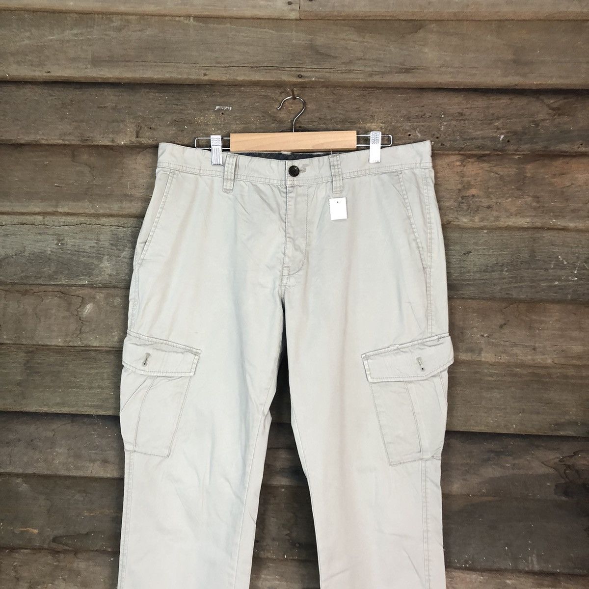 Japanese Brand DLL Ciqueto Ikka Grey Cargo Multipocket Pants #1355 Size US 33 - 2 Thumbnail