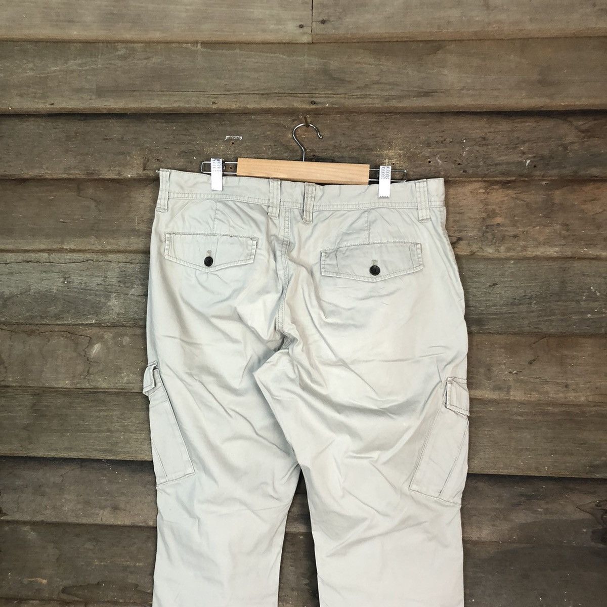 Japanese Brand DLL Ciqueto Ikka Grey Cargo Multipocket Pants #1355 Size US 33 - 10 Thumbnail