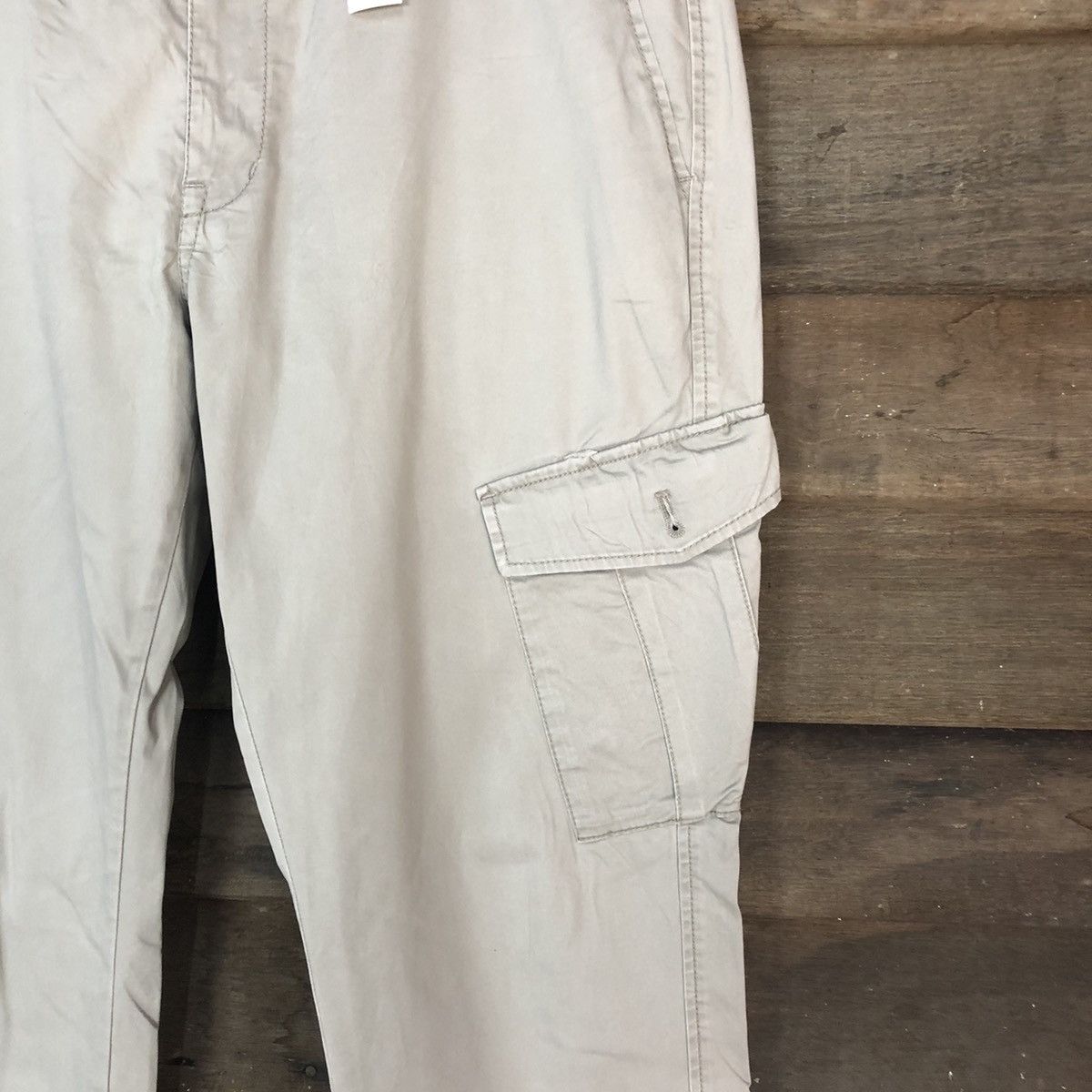 Japanese Brand DLL Ciqueto Ikka Grey Cargo Multipocket Pants #1355 Size US 33 - 5 Thumbnail