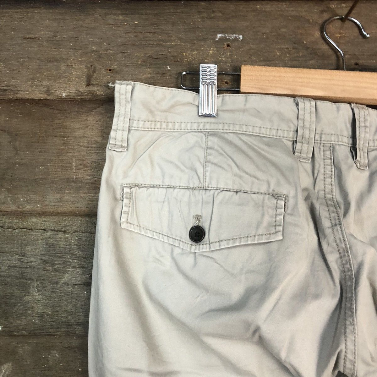 Japanese Brand DLL Ciqueto Ikka Grey Cargo Multipocket Pants #1355 Size US 33 - 12 Thumbnail
