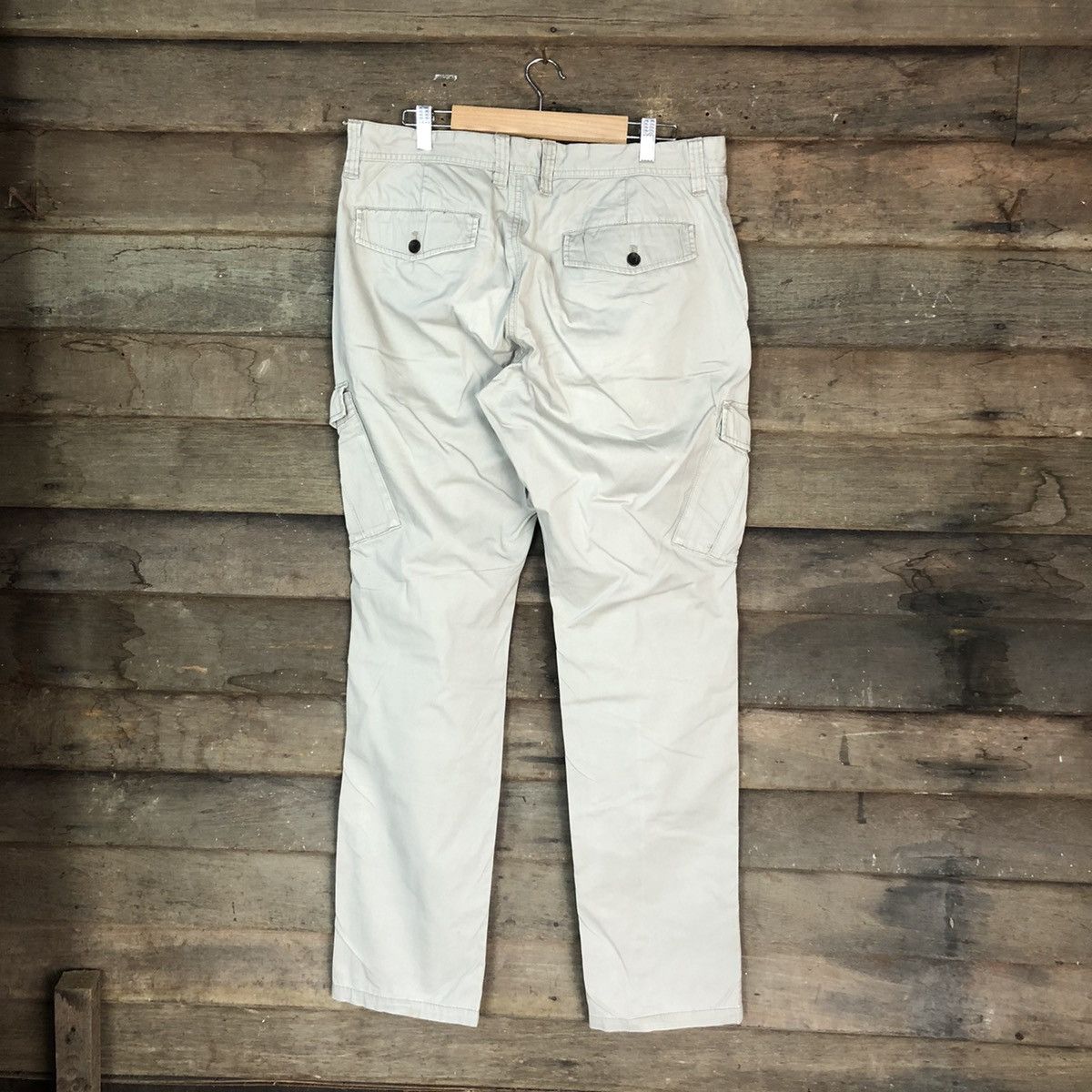Japanese Brand DLL Ciqueto Ikka Grey Cargo Multipocket Pants #1355 Size US 33 - 9 Thumbnail