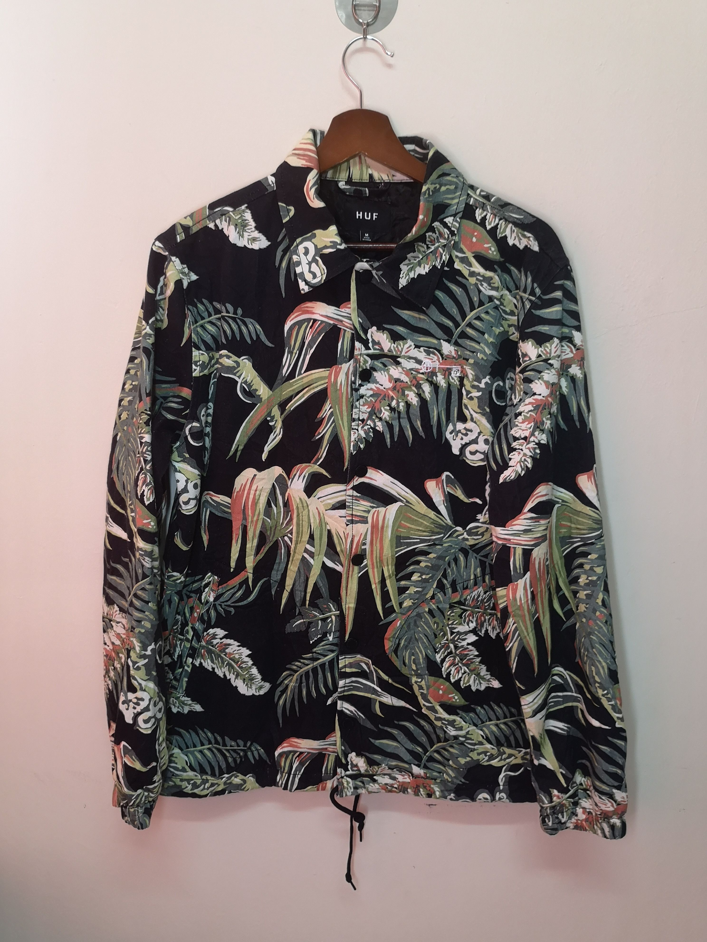 Huf Penthouse Floral Full Print Button Jacket