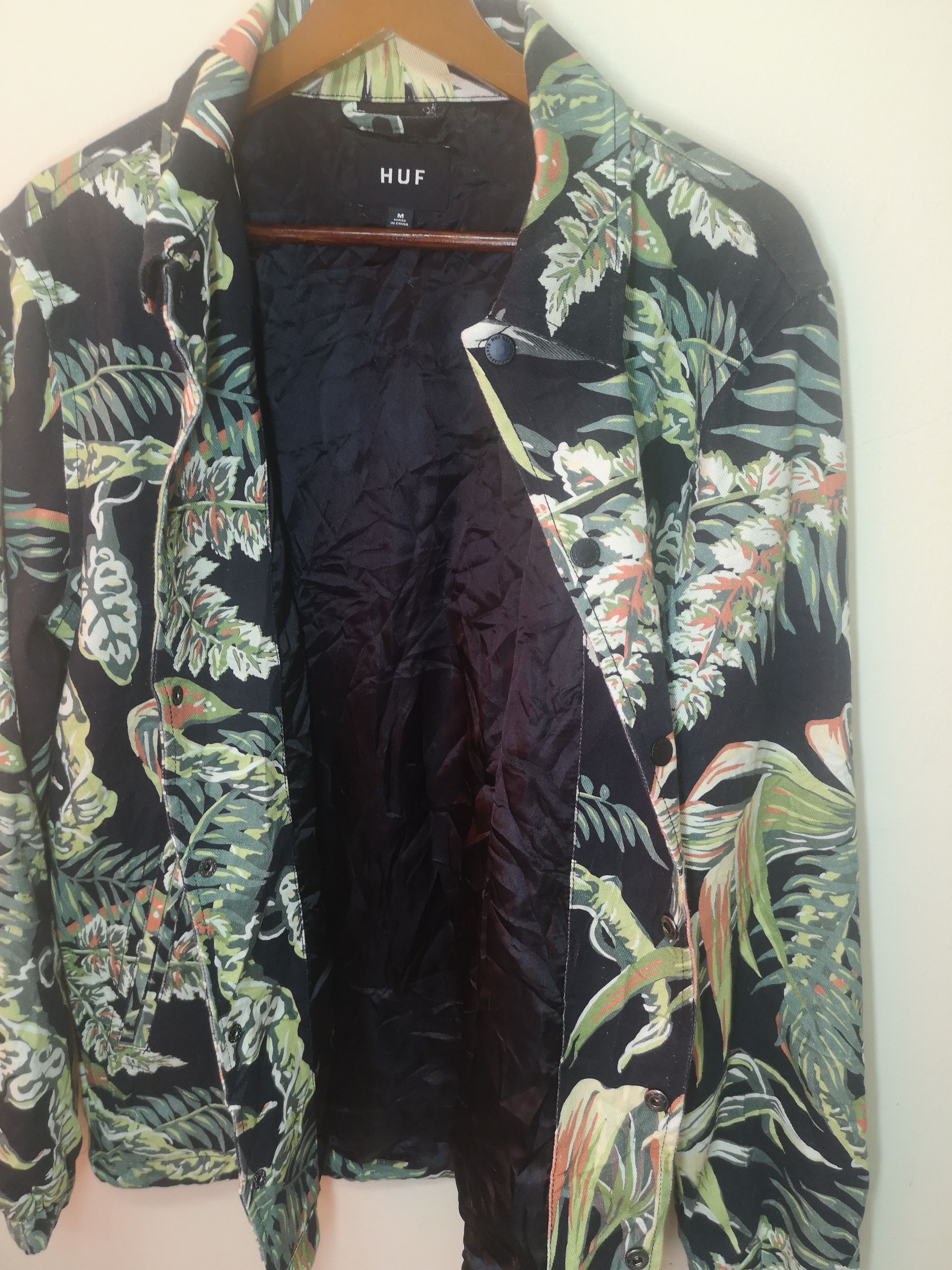 Huf × Vintage Huf Penthouse Floral Full Print Button Jacket Size US M / EU 48-50 / 2 - 5 Thumbnail