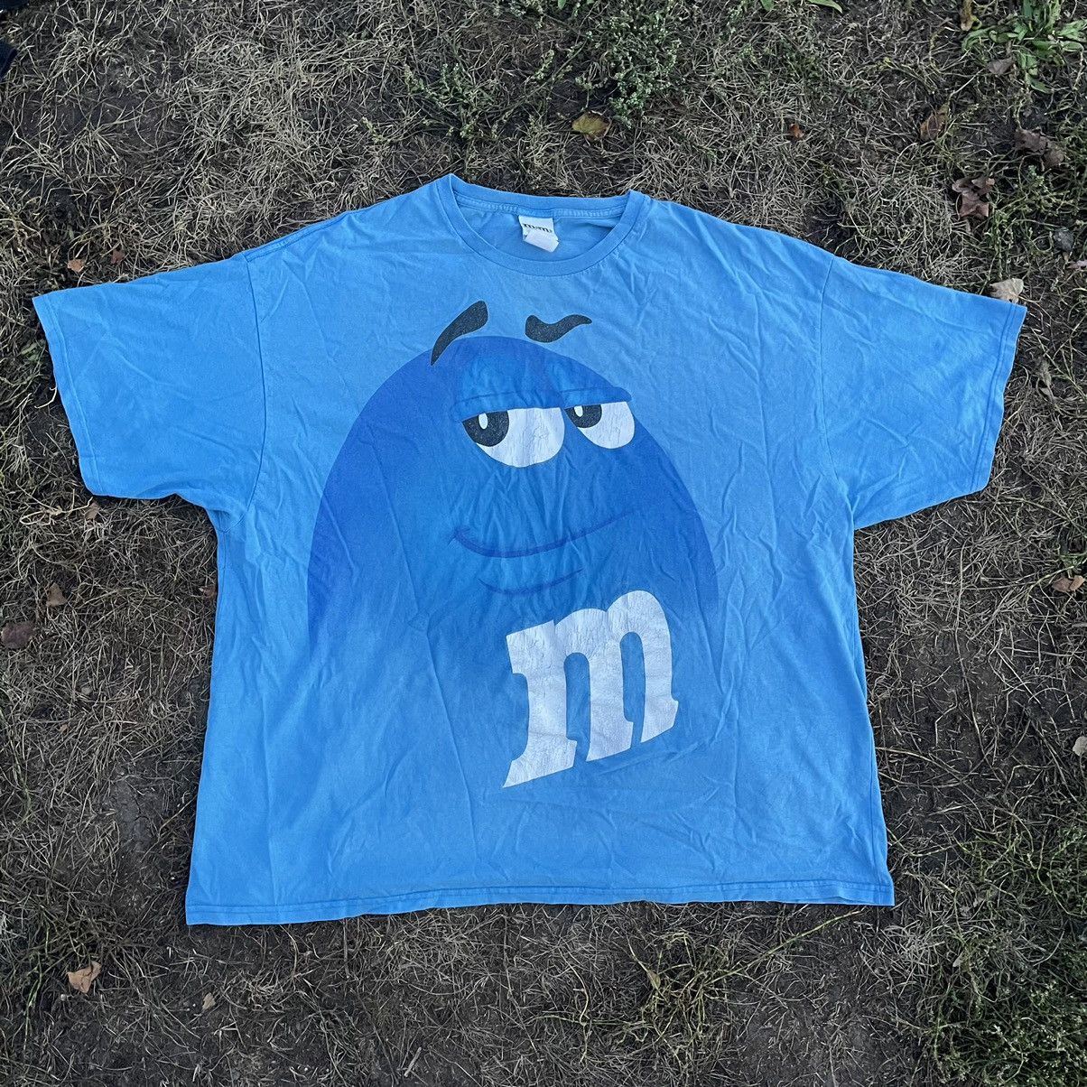 Vintage Vintage Y2K M&Ms Sun Faded Graphic Tee Streetwear Baggy XXL Size US XXL / EU 58 / 5 - 1 Thumbnail