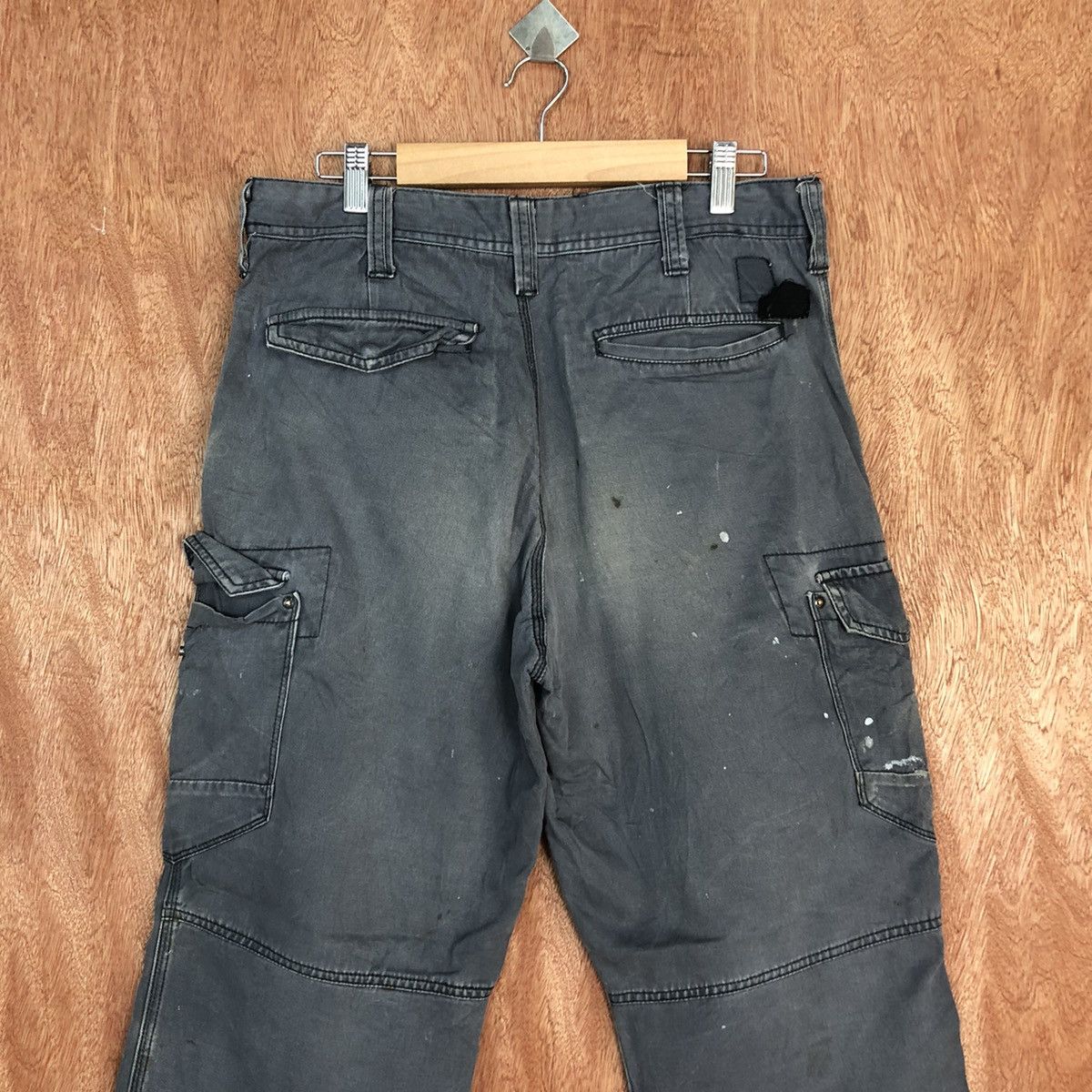 Japanese Brand Evenriver Grey dirty thrashed Multipocket Cargo Pants #c941 Size US 30 / EU 46 - 9 Thumbnail