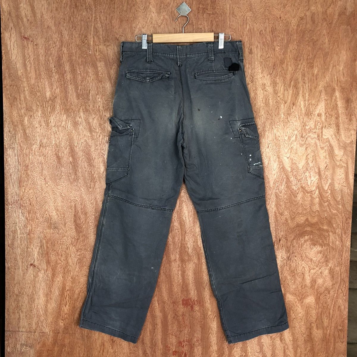 Japanese Brand Evenriver Grey dirty thrashed Multipocket Cargo Pants #c941 Size US 30 / EU 46 - 8 Thumbnail