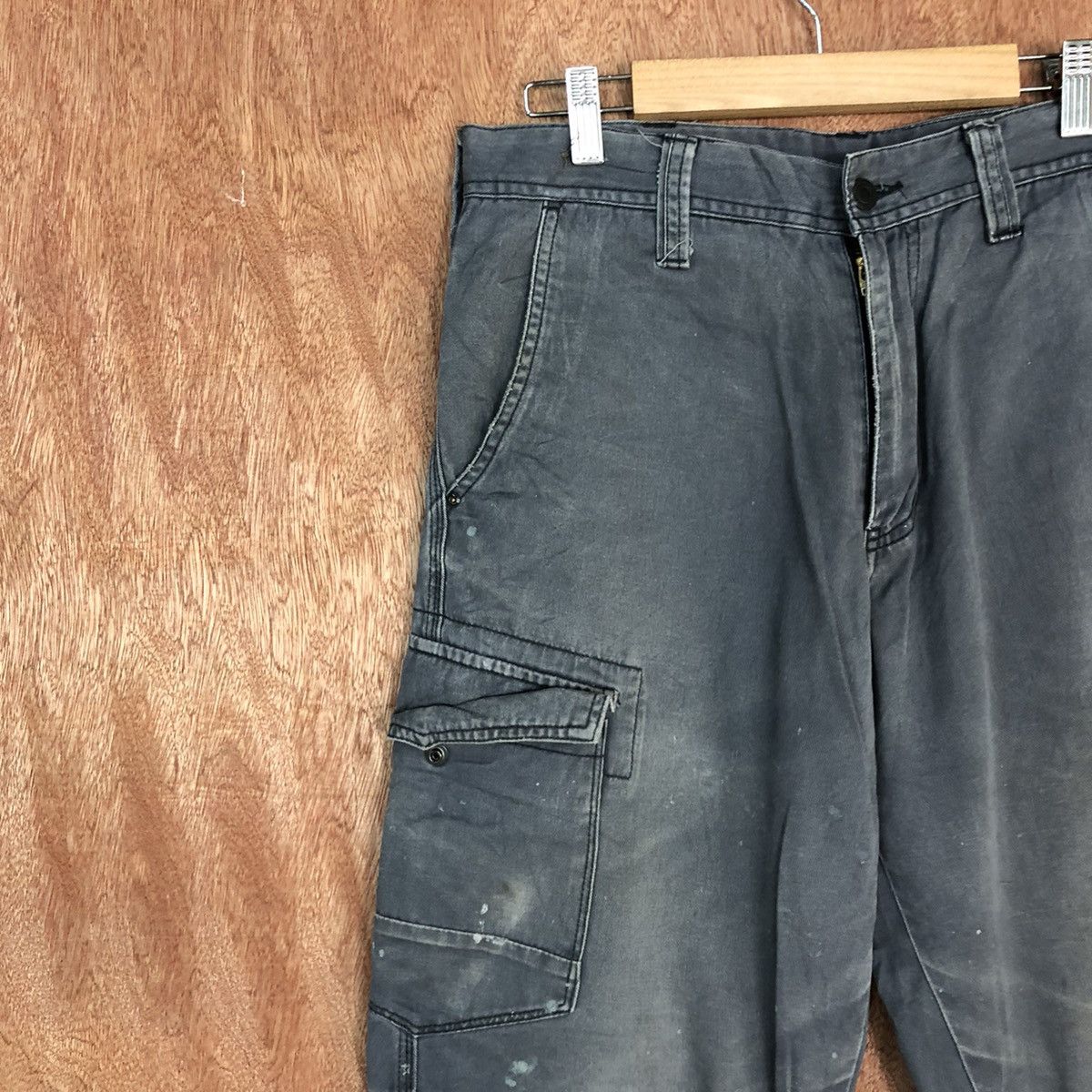 Japanese Brand Evenriver Grey dirty thrashed Multipocket Cargo Pants #c941 Size US 30 / EU 46 - 6 Thumbnail