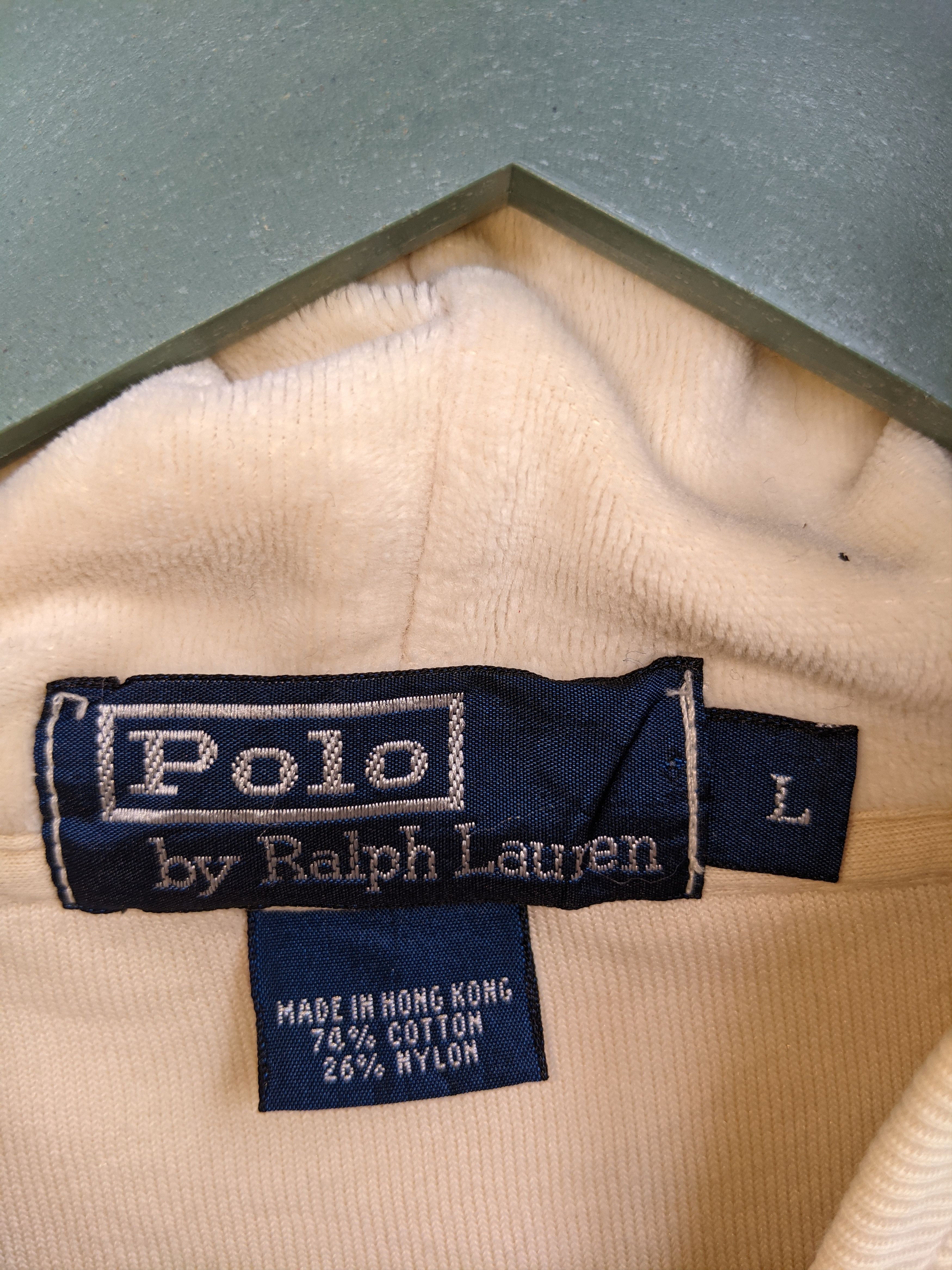 Polo Ralph Lauren Vintage Polo Ralph Lauren Velvet Sweater Hoodie Size US L / EU 52-54 / 3 - 6 Thumbnail