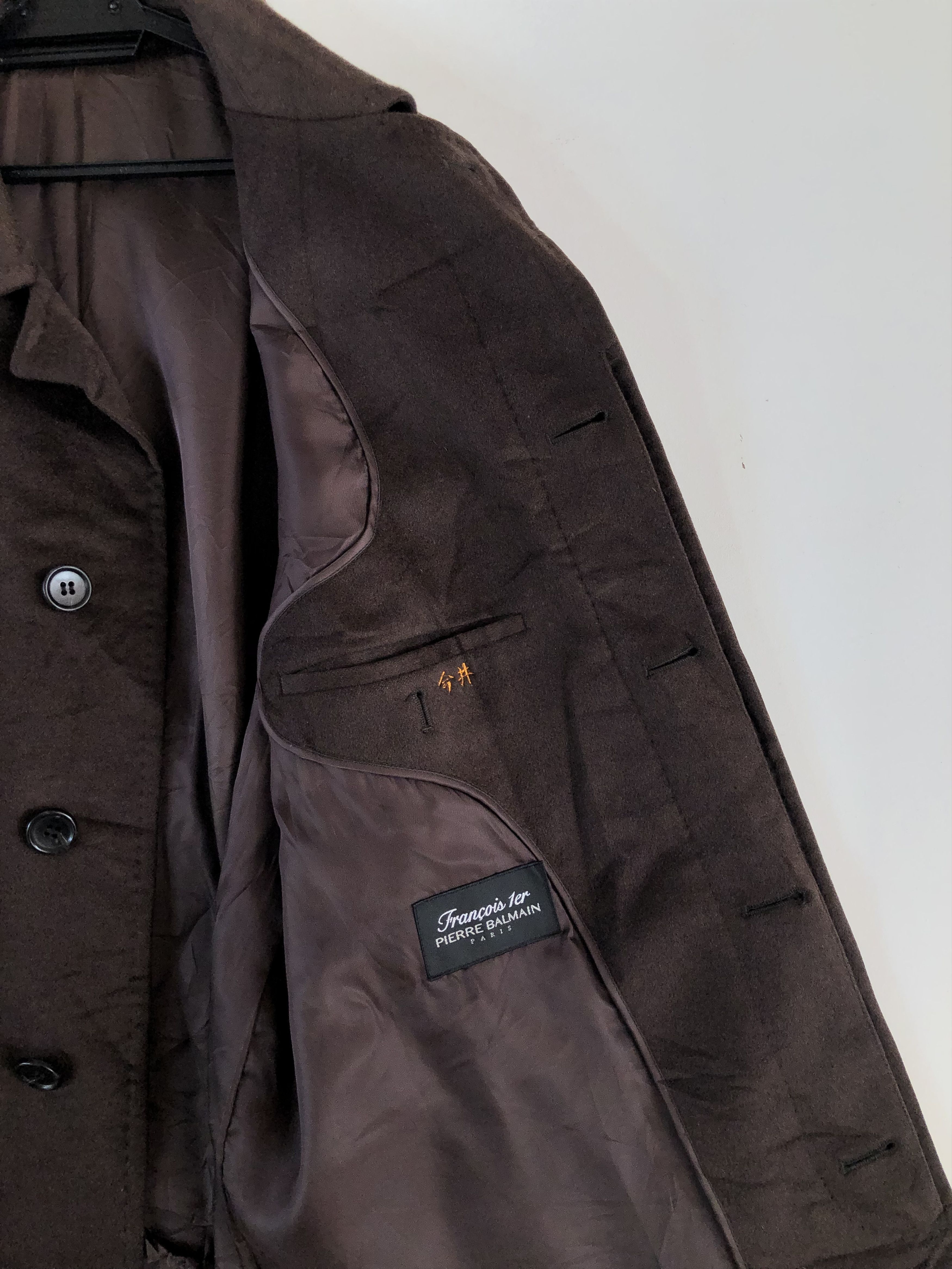 Pierre Balmain RARE🔥VINTAGE PIERRE BALMAIN FRANCOIS 1ER CASHMERE OVERCOAT Size US M / EU 48-50 / 2 - 10 Thumbnail