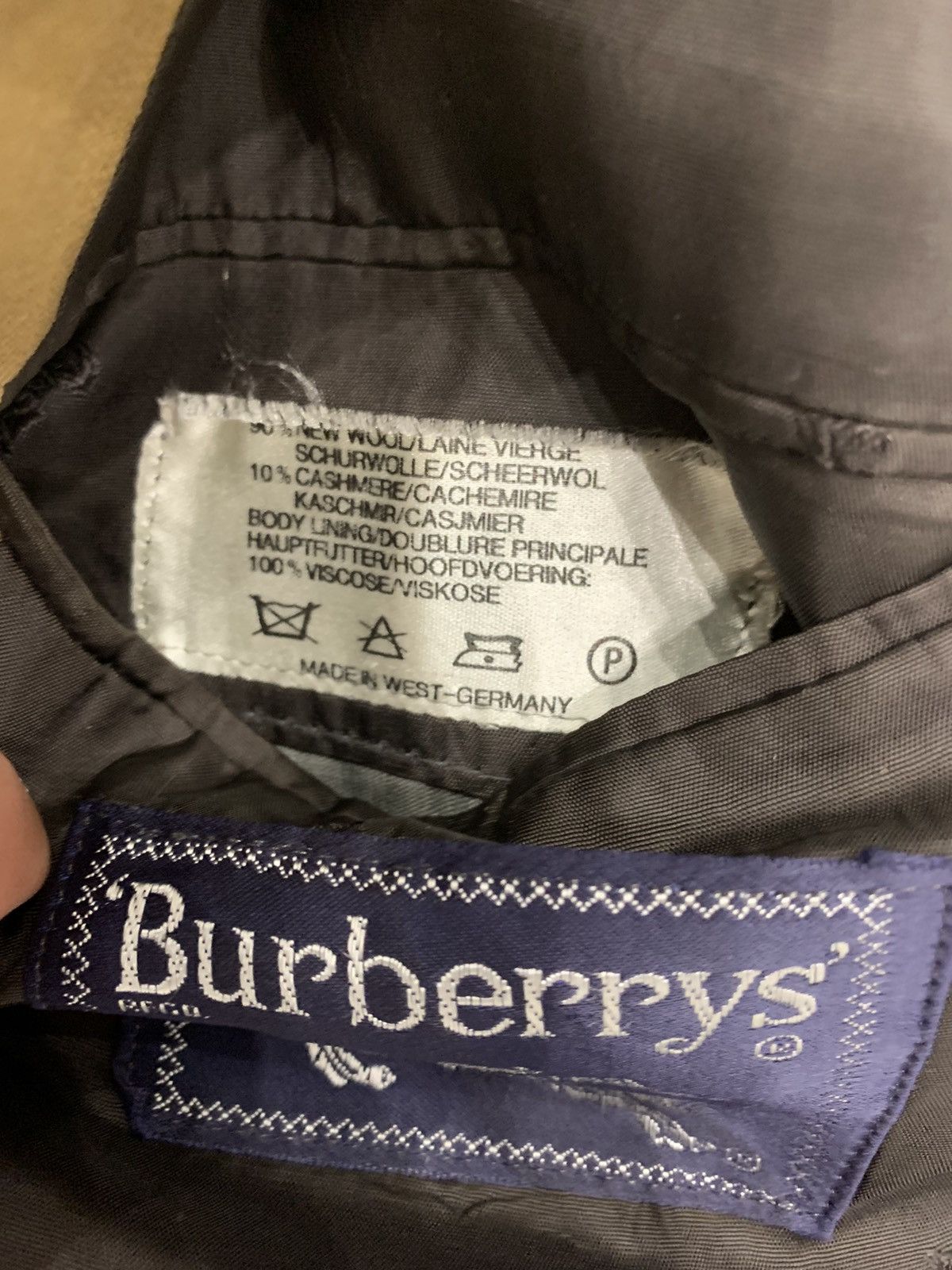 Burberry × Vintage Burberry burberrys wool blazer vintage rare hantak Size 54R - 3 Thumbnail