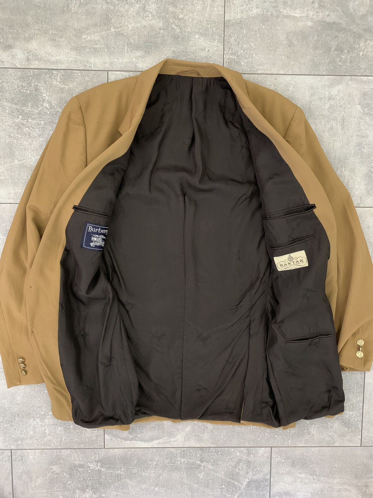 Burberry × Vintage Burberry burberrys wool blazer vintage rare hantak Size 54R - 4 Thumbnail