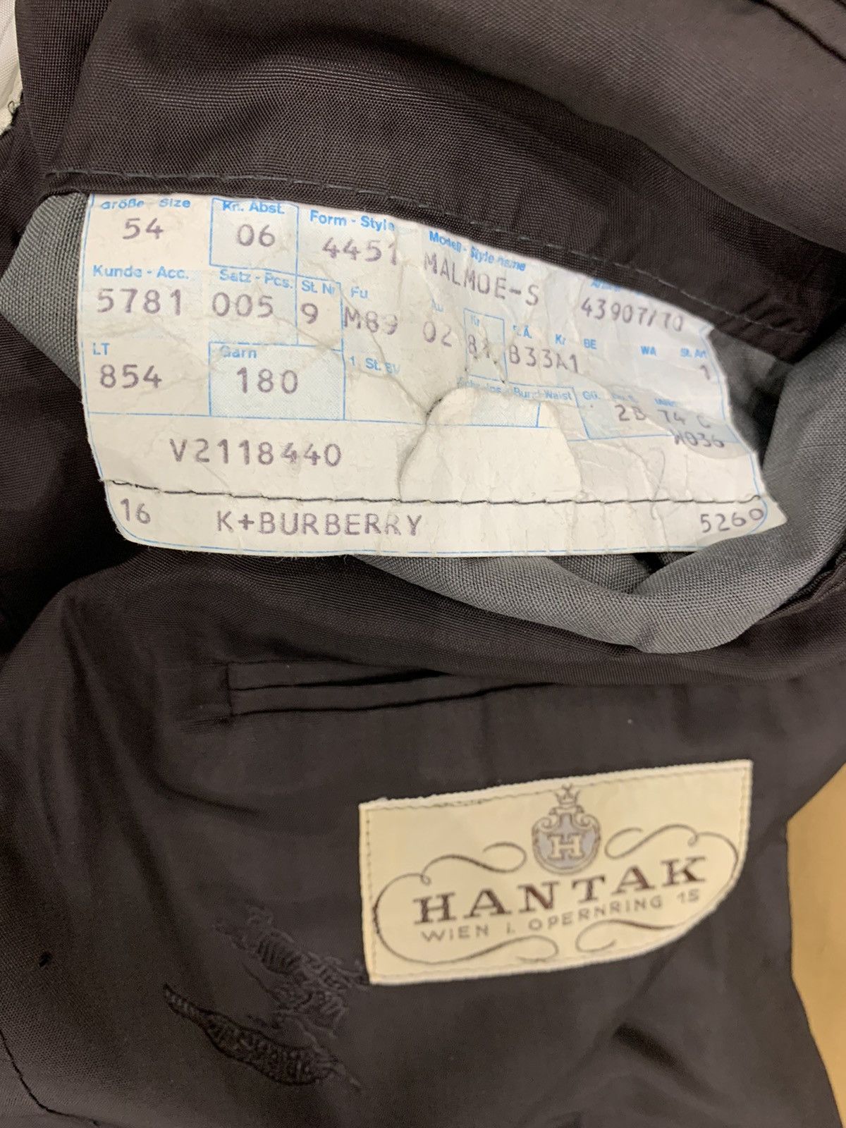 Burberry × Vintage Burberry burberrys wool blazer vintage rare hantak Size 54R - 2 Thumbnail